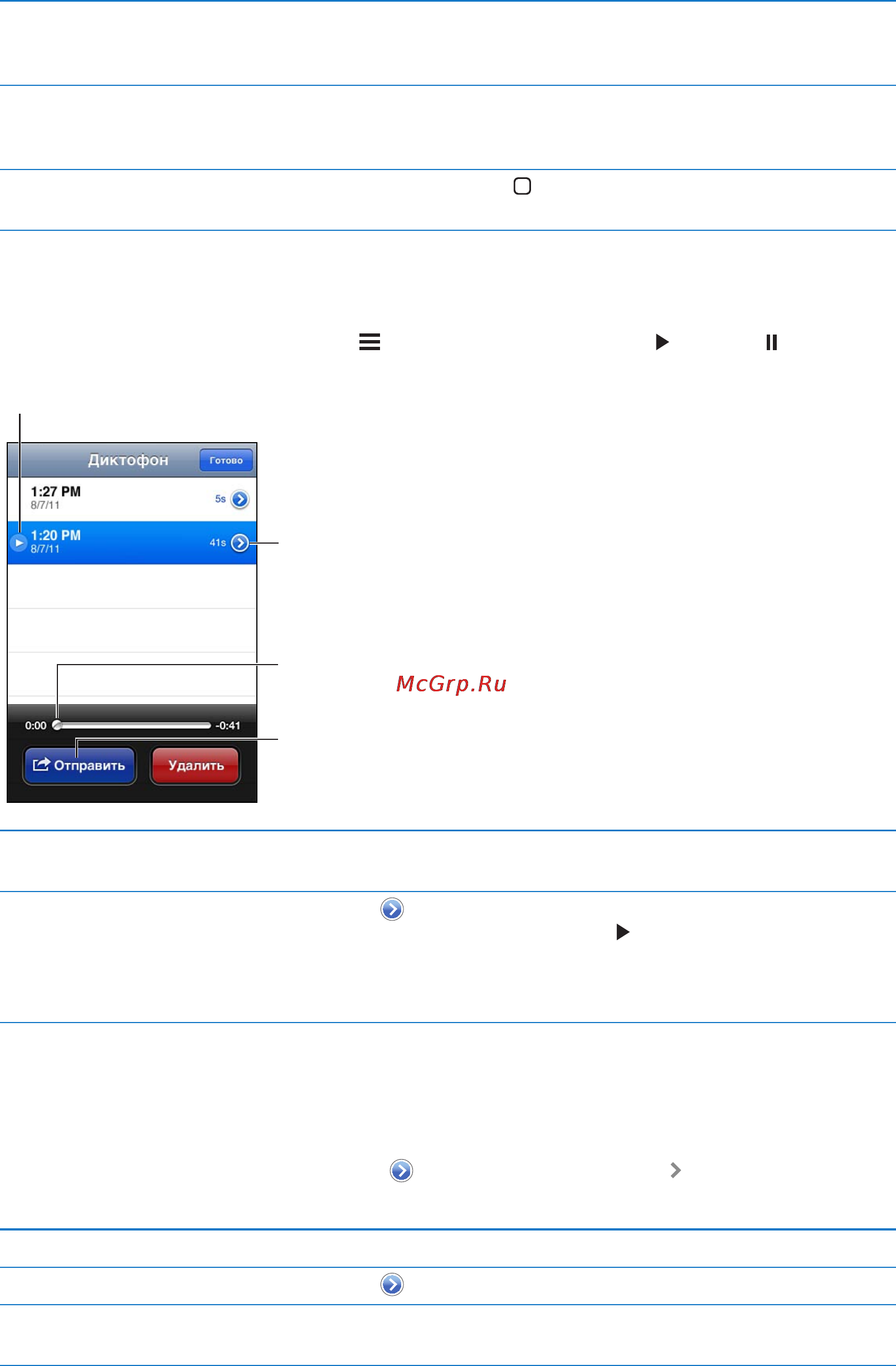 Apple iPod Touch MD724RP/A64G Slate [102/162] Прослушивание записи