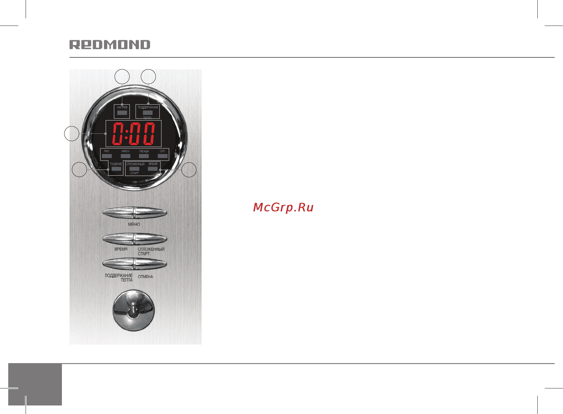 Redmond RMC-M4504 Инструкция по эксплуатации онлайн [12/64] 77191