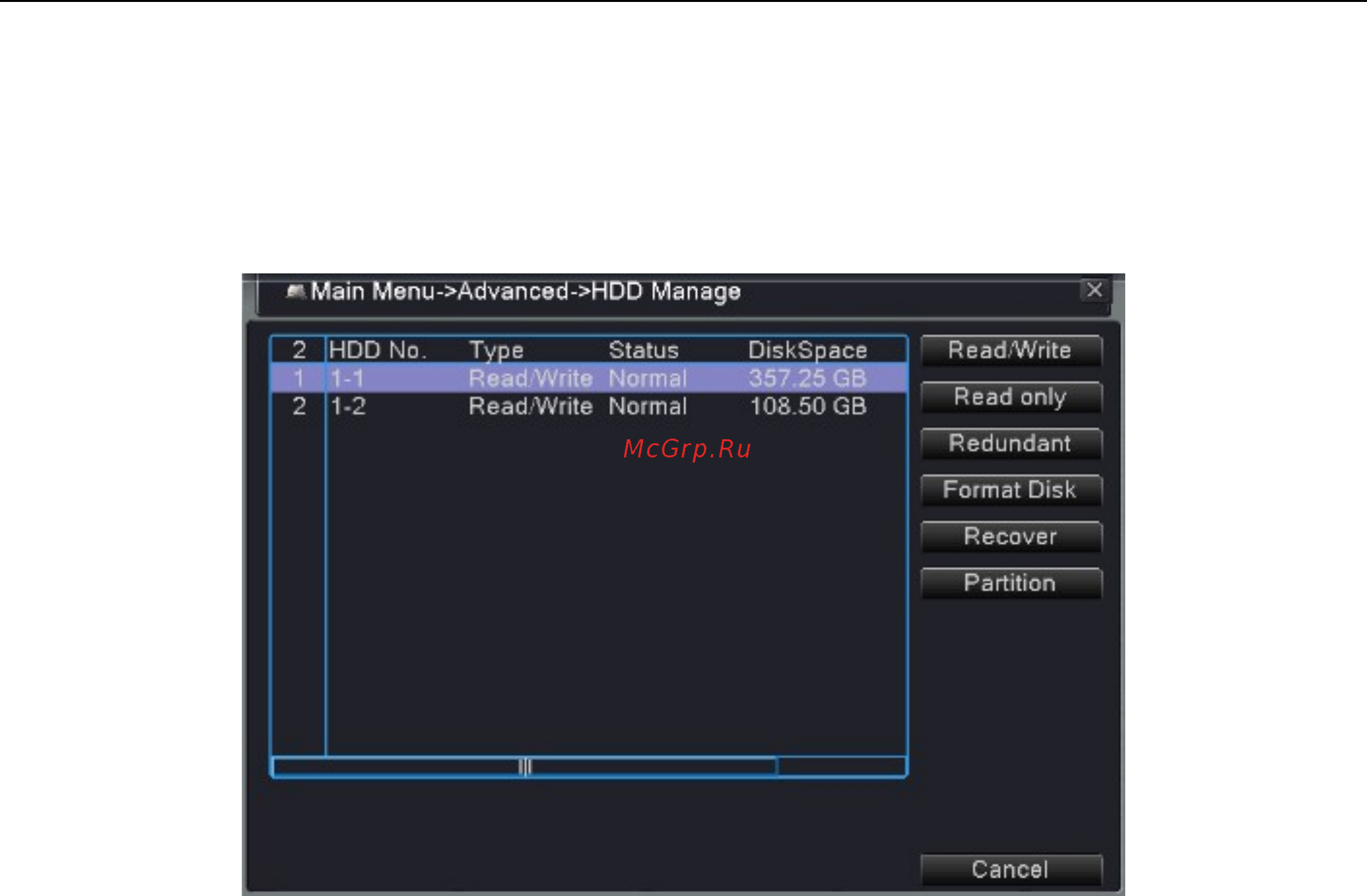 Falcon Eye fe-0104h [62/77] Информация о жестком диске