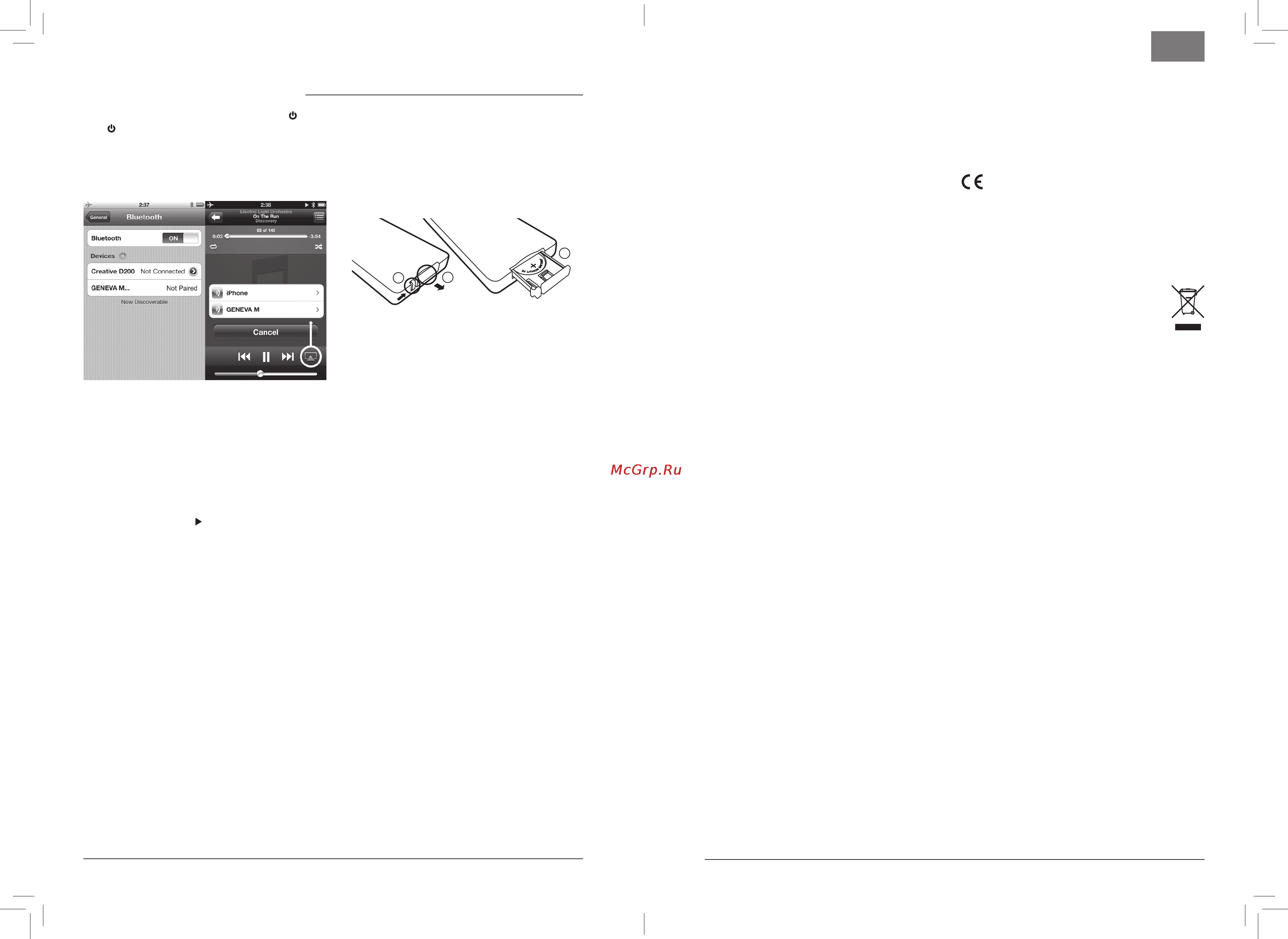 Geneva Model M Wireless [14/24] Probleemoplossingen