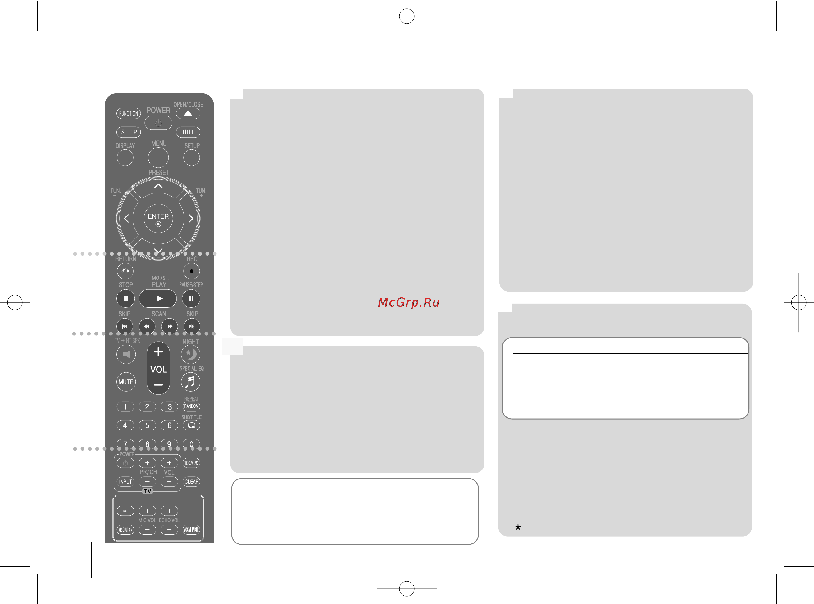 LG HT904TA [8/22] Prog memo