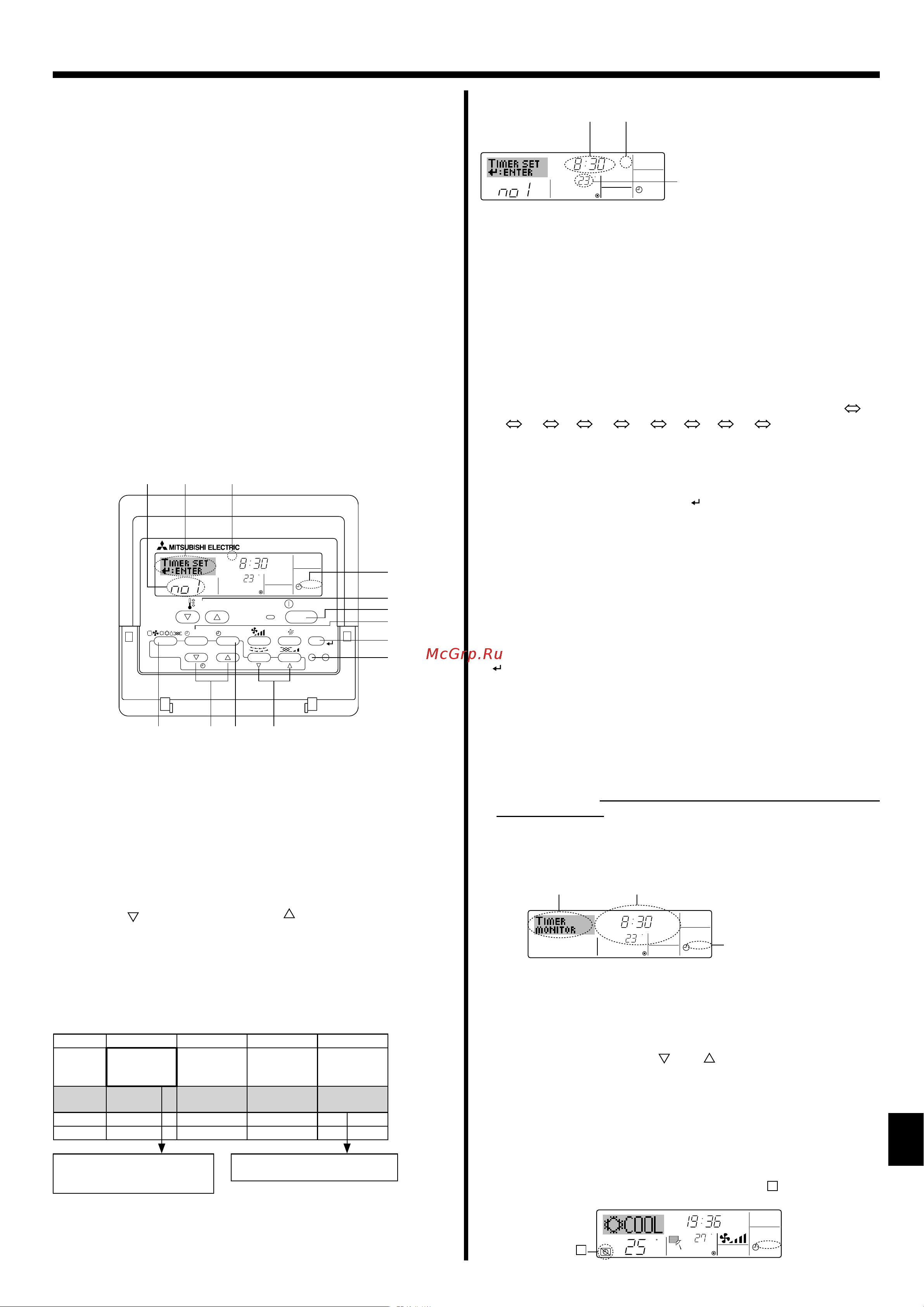 Mitsubishi Electric PCA-RP100KAQ [9/22] Для проводные пульты дистанционного управления