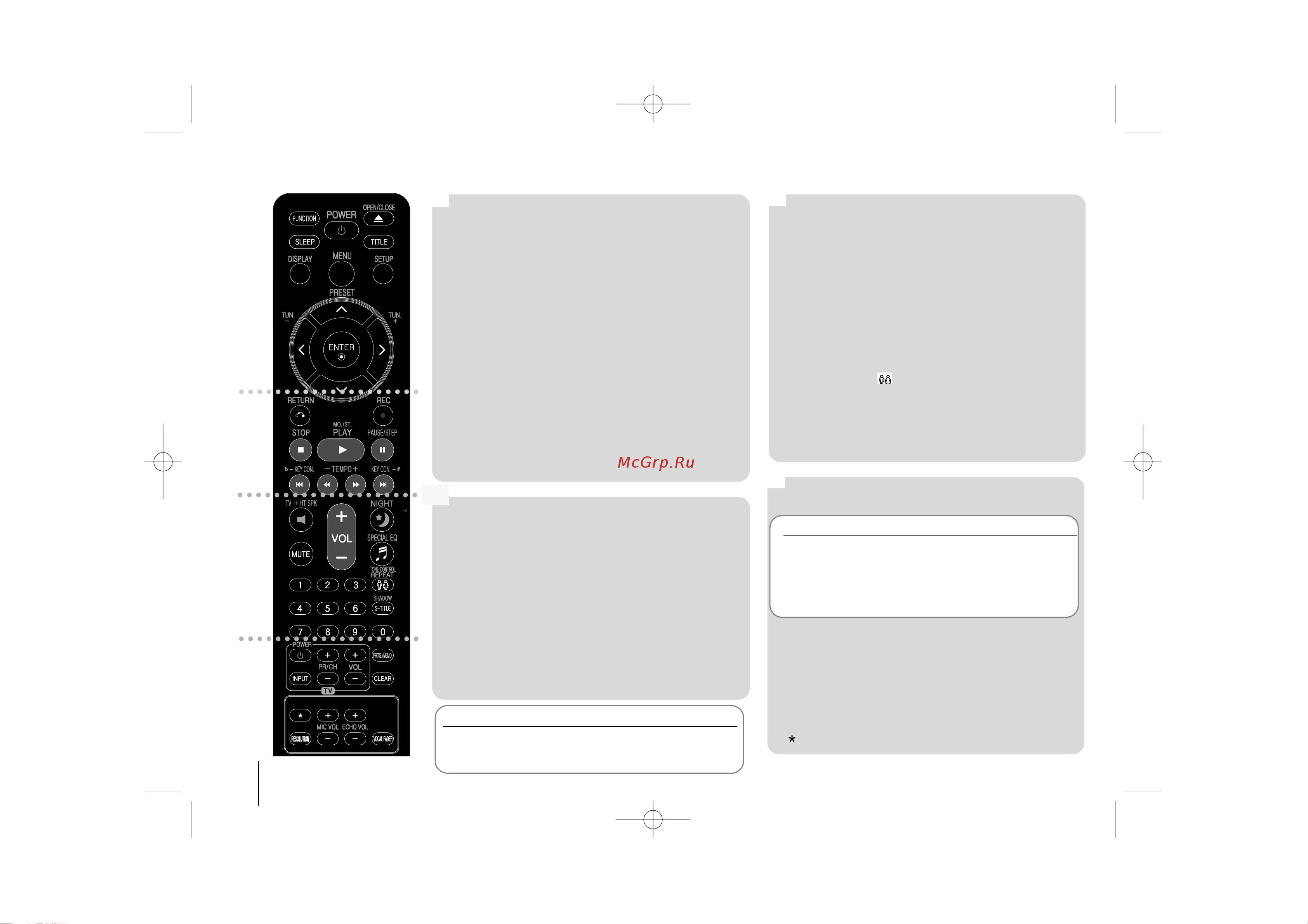 LG HTK964TZ [8/24] Пульт дистанционного управления