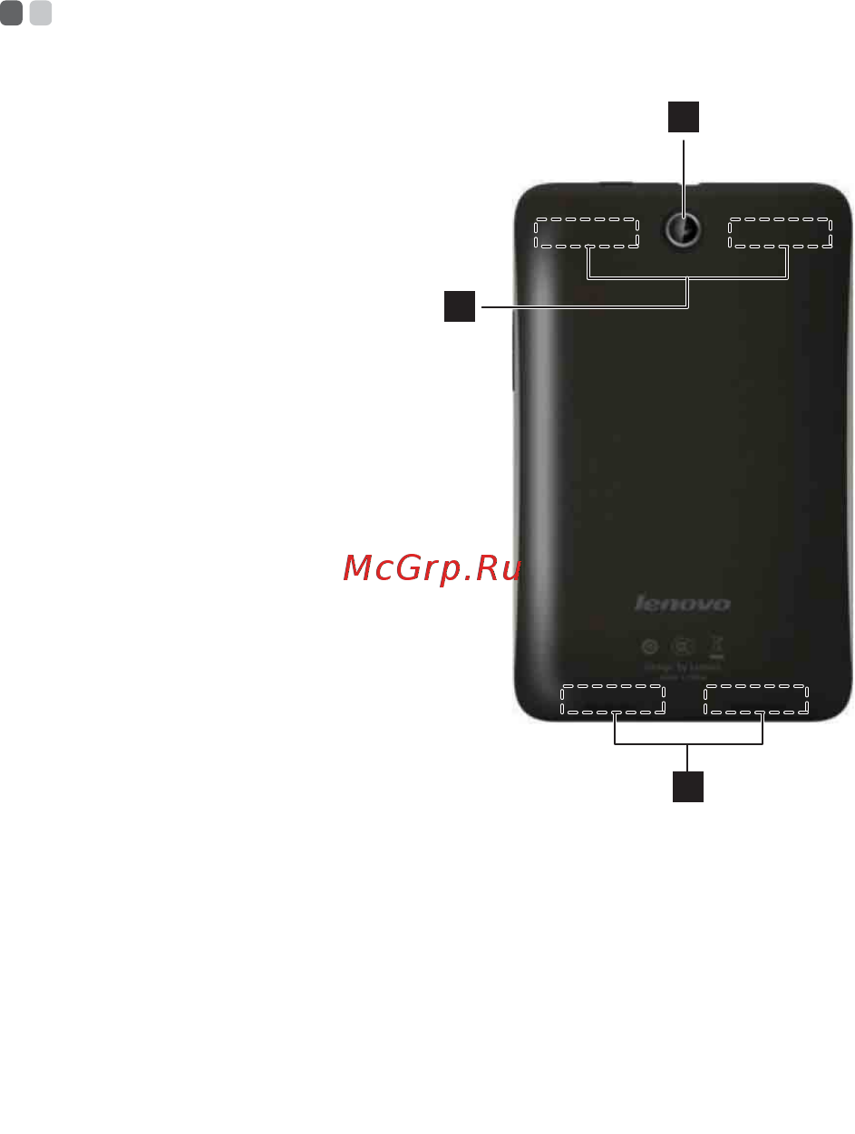Lenovo IdeaTab A2107AH 4Gb Black (59349216) [7/21] Вид сзади