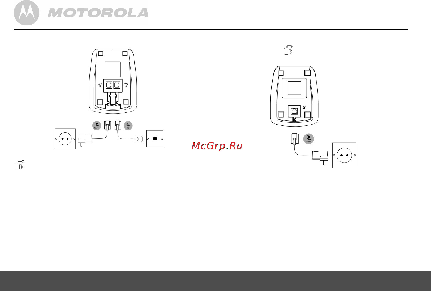 Motorola S2012 RU [8/64] Подключение базы