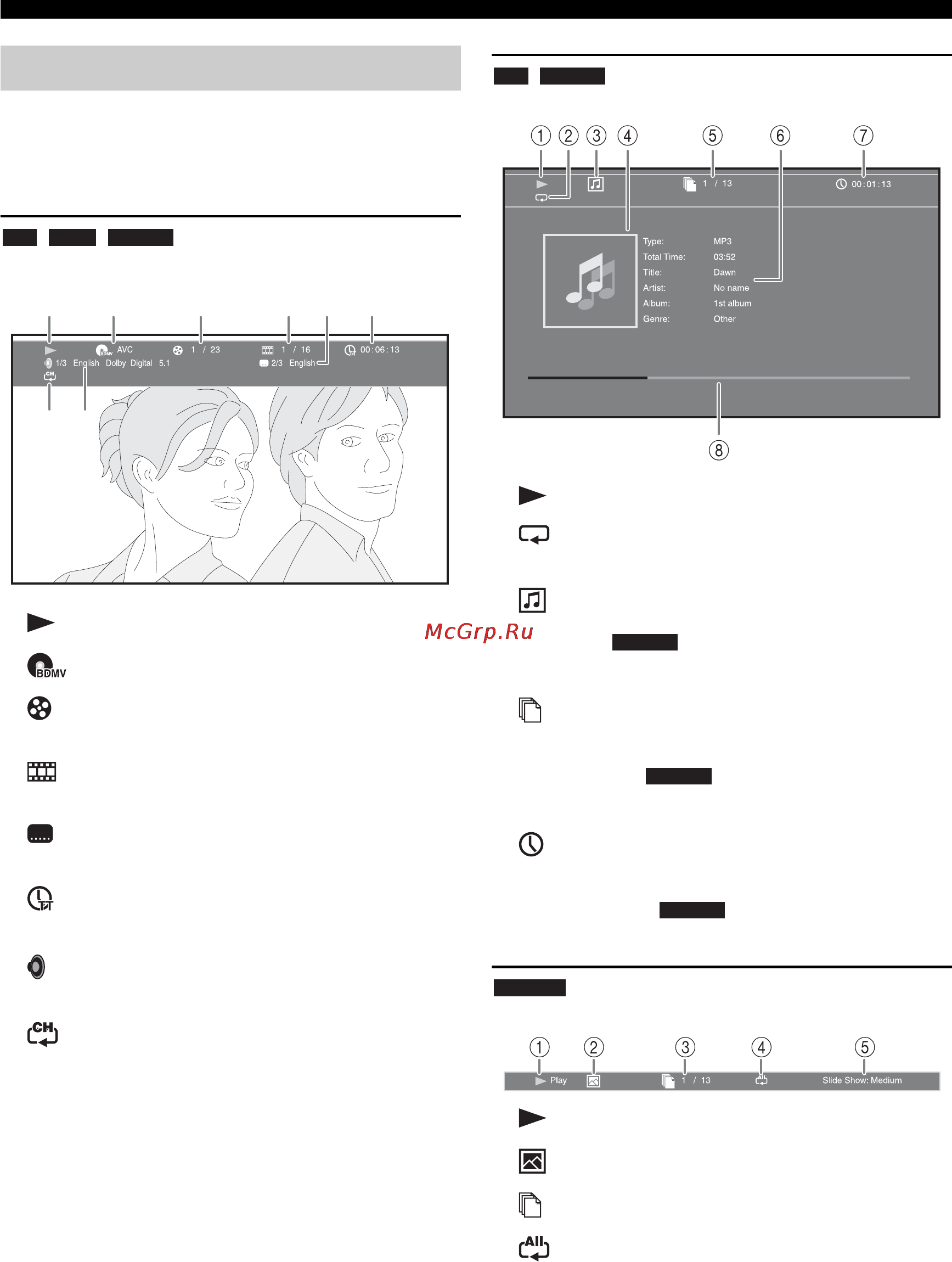 Yamaha MCR-750 Silver [25/169] Status menu