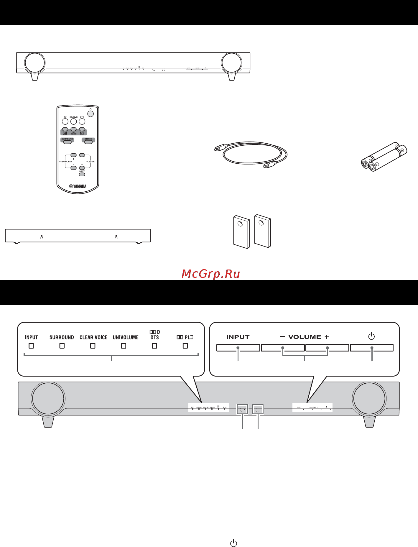 Yamaha YAS-101 Silver [4/46] Supplied items