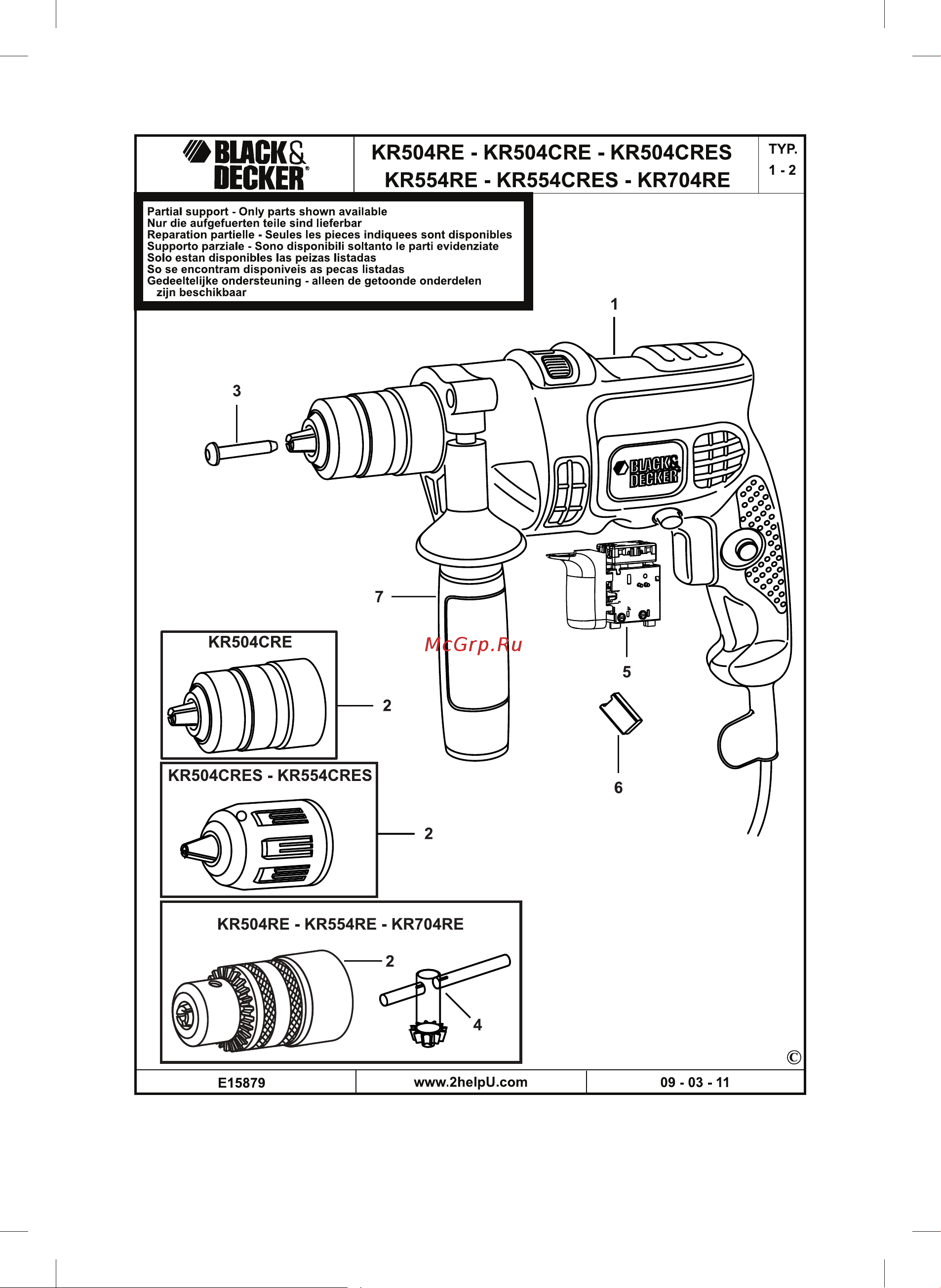 BLACK & DECKER KR504RE Инструкция по эксплуатации онлайн [10/16] 671952