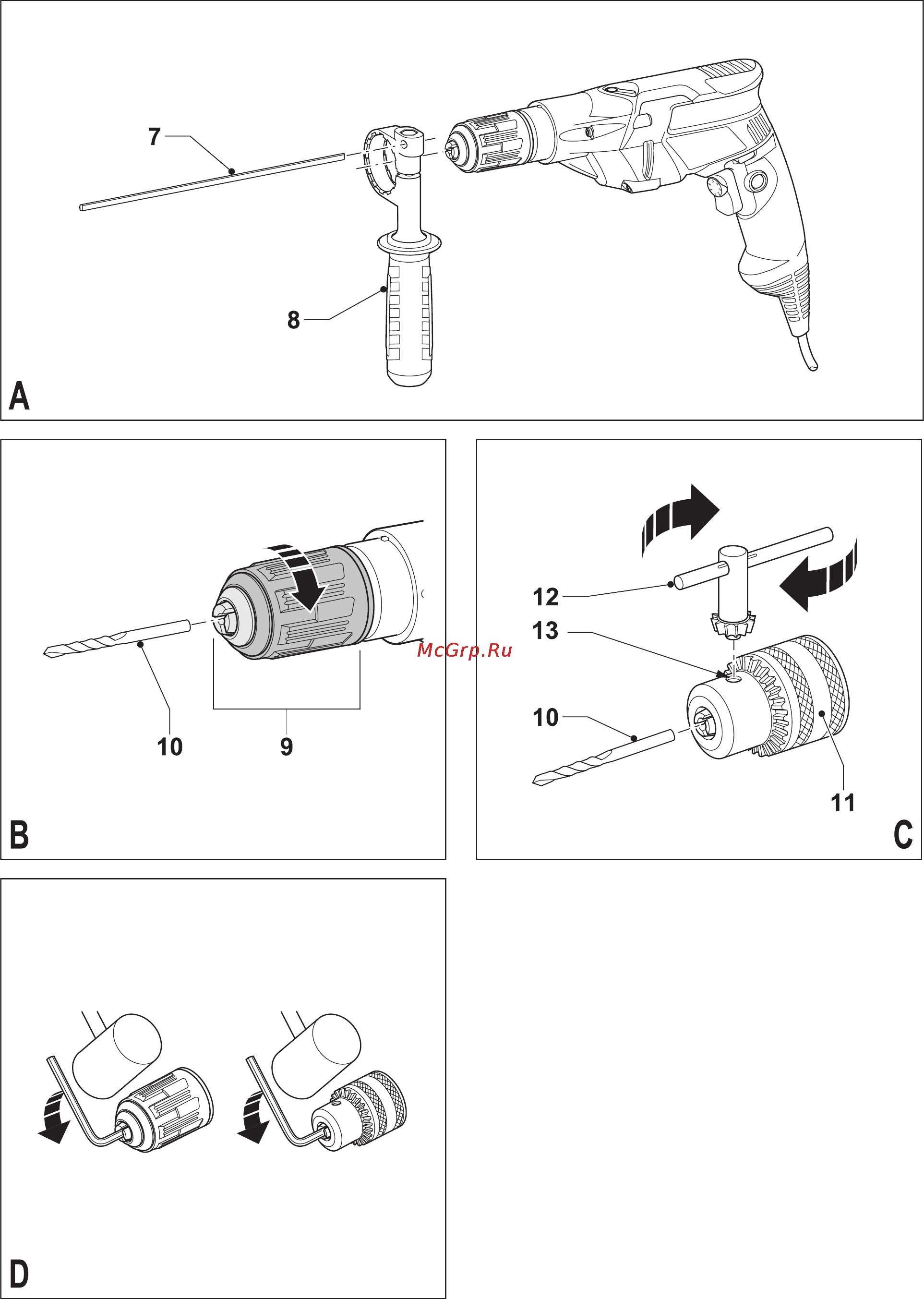 Black & Decker KR705K Инструкция по эксплуатации онлайн [2/12] 77550