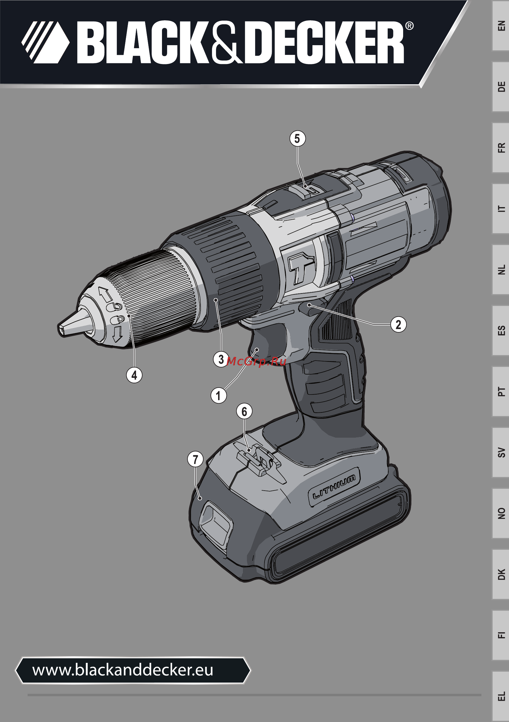 Black & Decker EGBHP146K Инструкция по эксплуатации онлайн