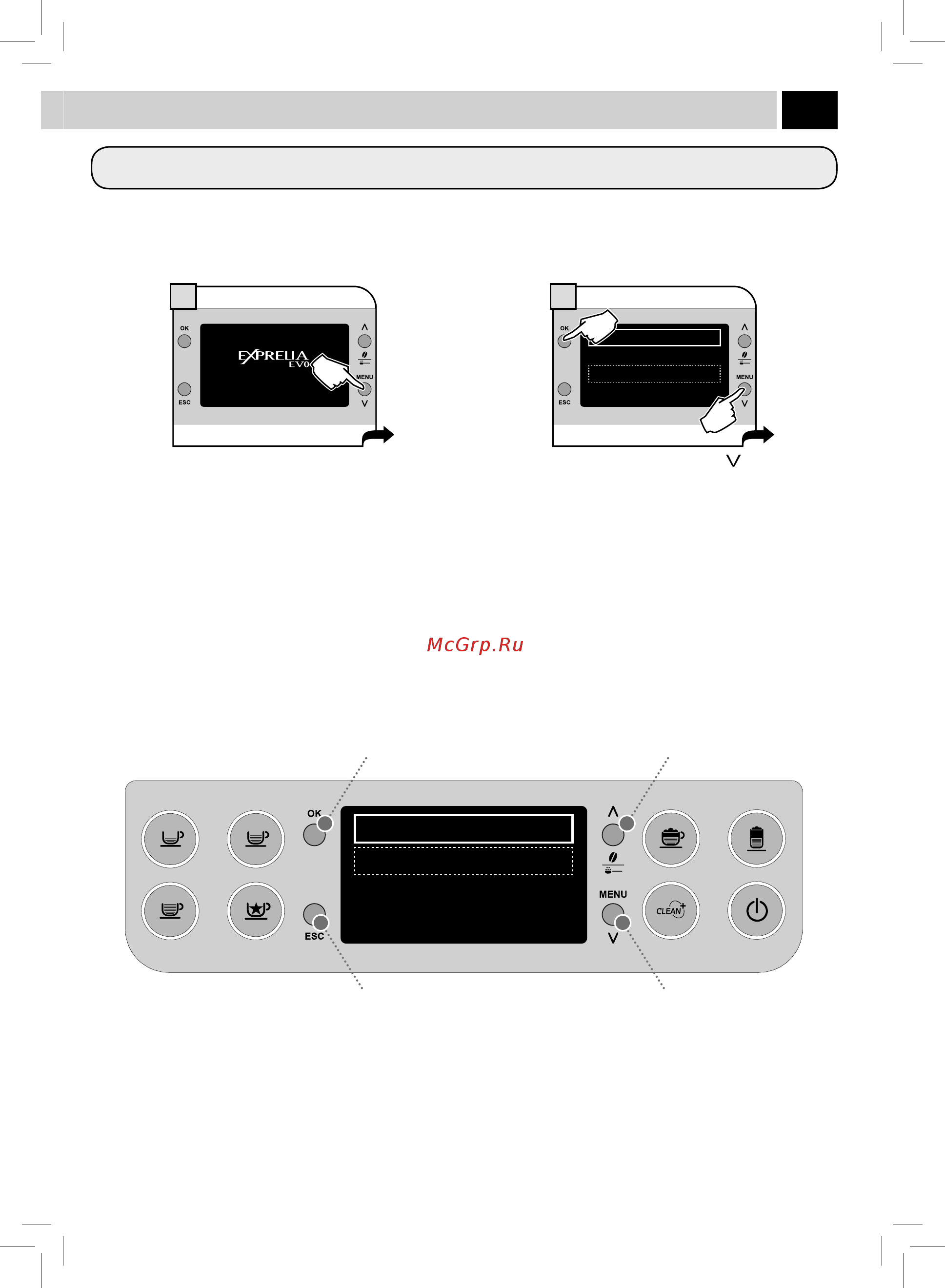 Philips Saeco Exprelia Evo HD8855/09 [29/51] Меню аппарата