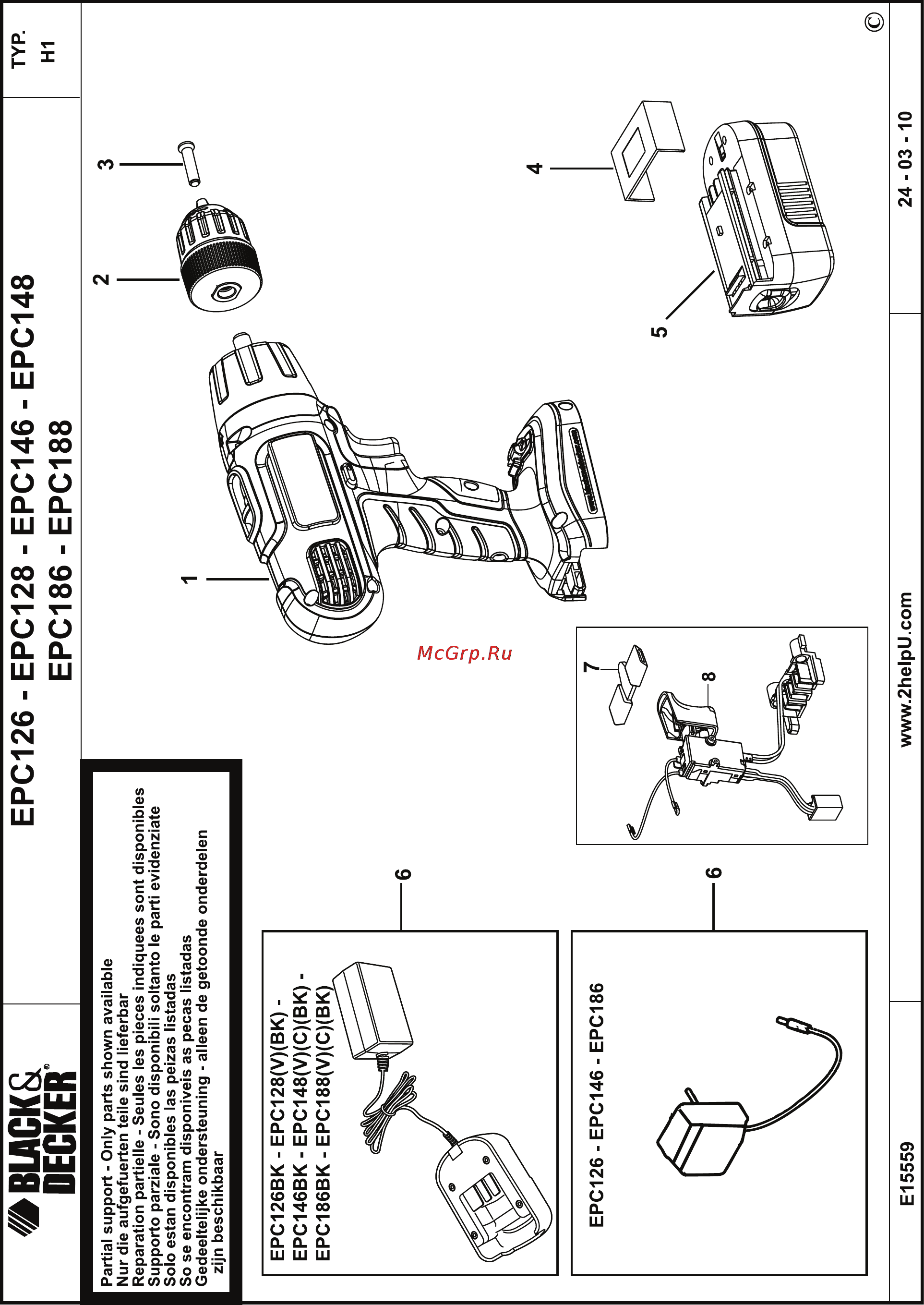 Black & Decker EPC146 Инструкция по эксплуатации онлайн [13/16] 77598