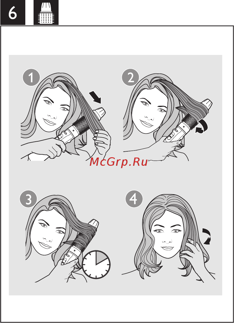 Philips CARE AIRSTYLER HP8655/00 Инструкция по эксплуатации онлайн [10/21] 296486