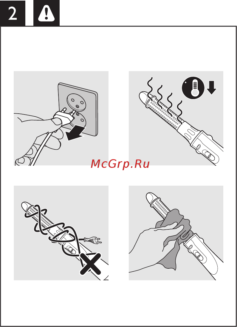 Philips CARE AIRSTYLER HP8655/00 Инструкция по эксплуатации онлайн [4/21] 296486