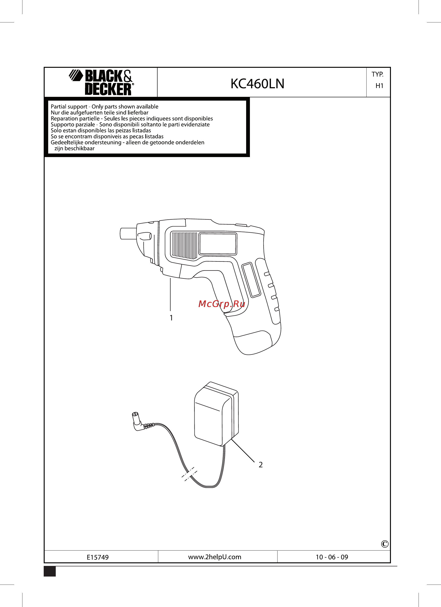Black & Decker KC460LN Инструкция по эксплуатации онлайн [20/24] 77614