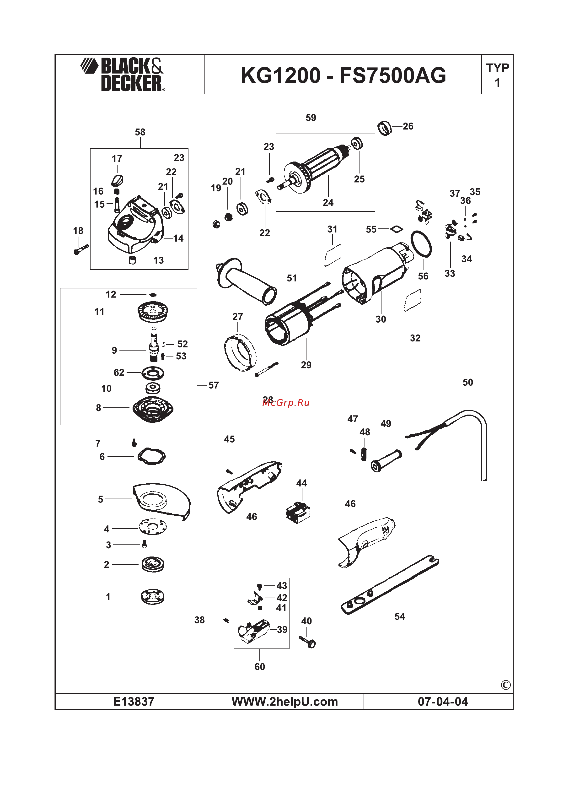 Black & Decker KG1200 Инструкция по эксплуатации онлайн [9/12] 77628