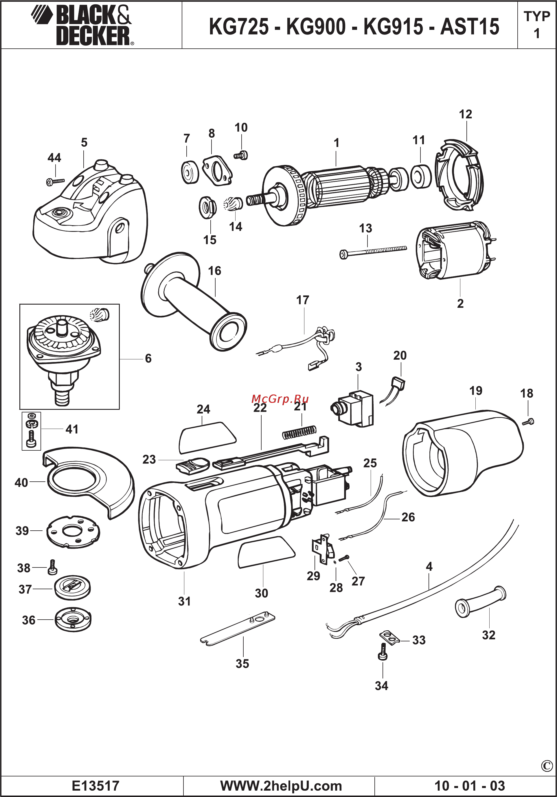 Black & Decker KG725 Инструкция по эксплуатации онлайн [11/12] 77631