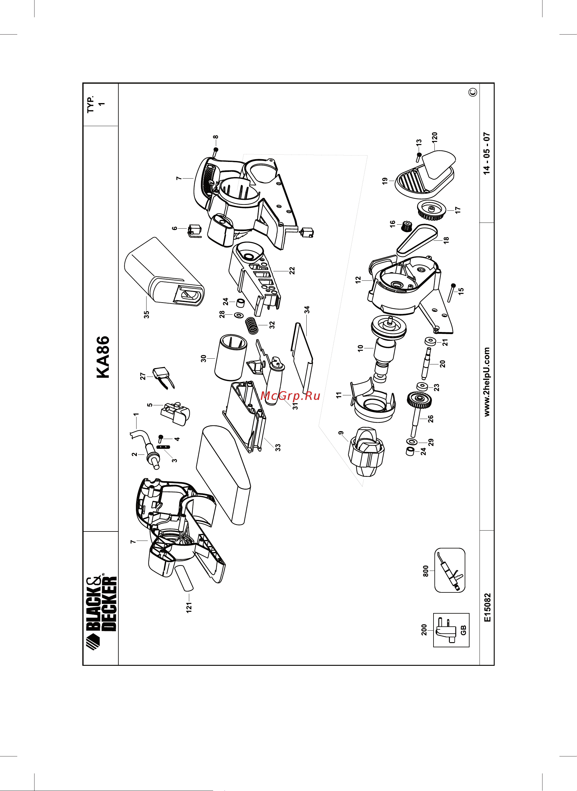Black & Decker KA86 Инструкция по эксплуатации онлайн [9/16] 77664