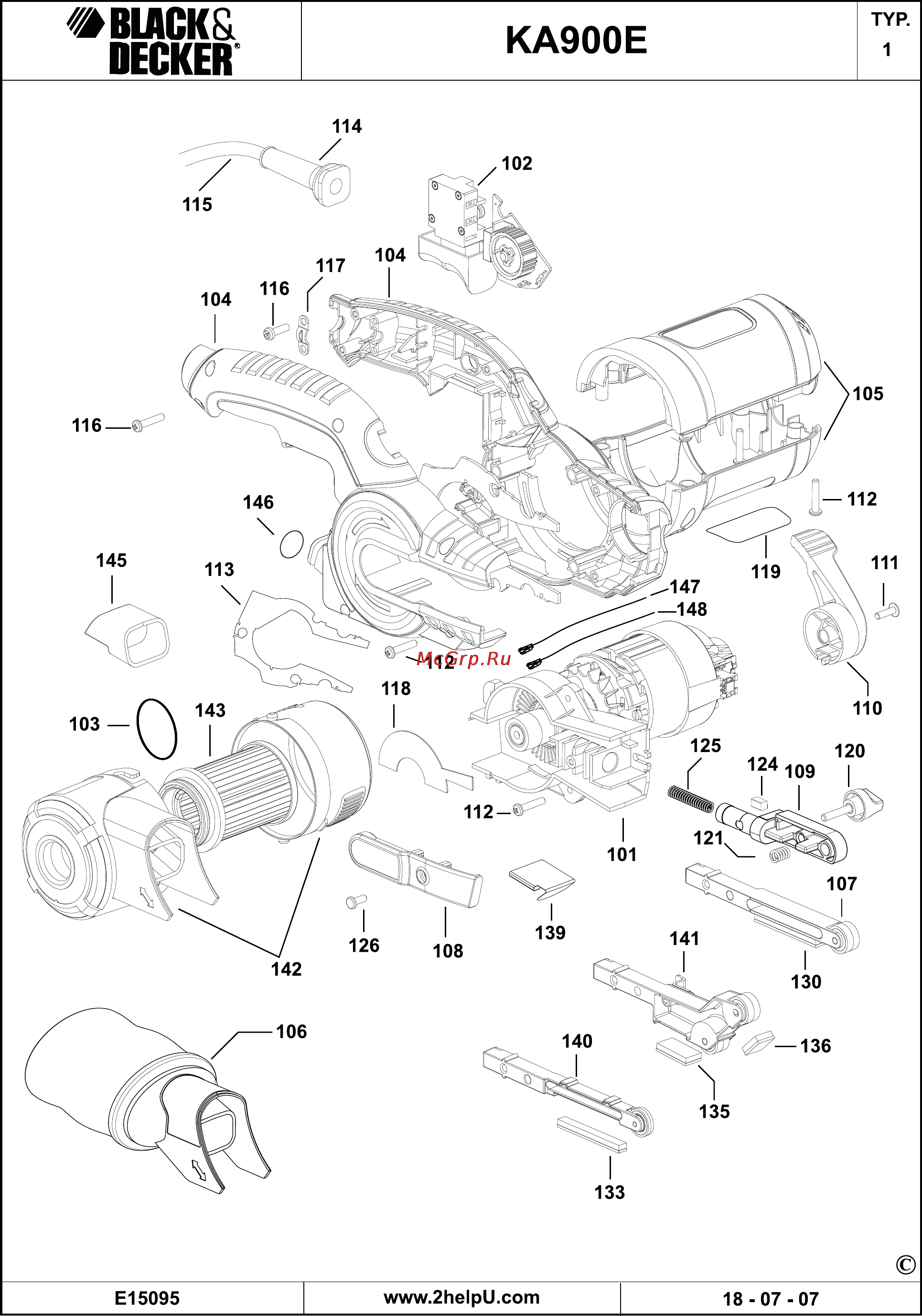 Black & Decker KA900E Инструкция по эксплуатации онлайн [12/12] 77673