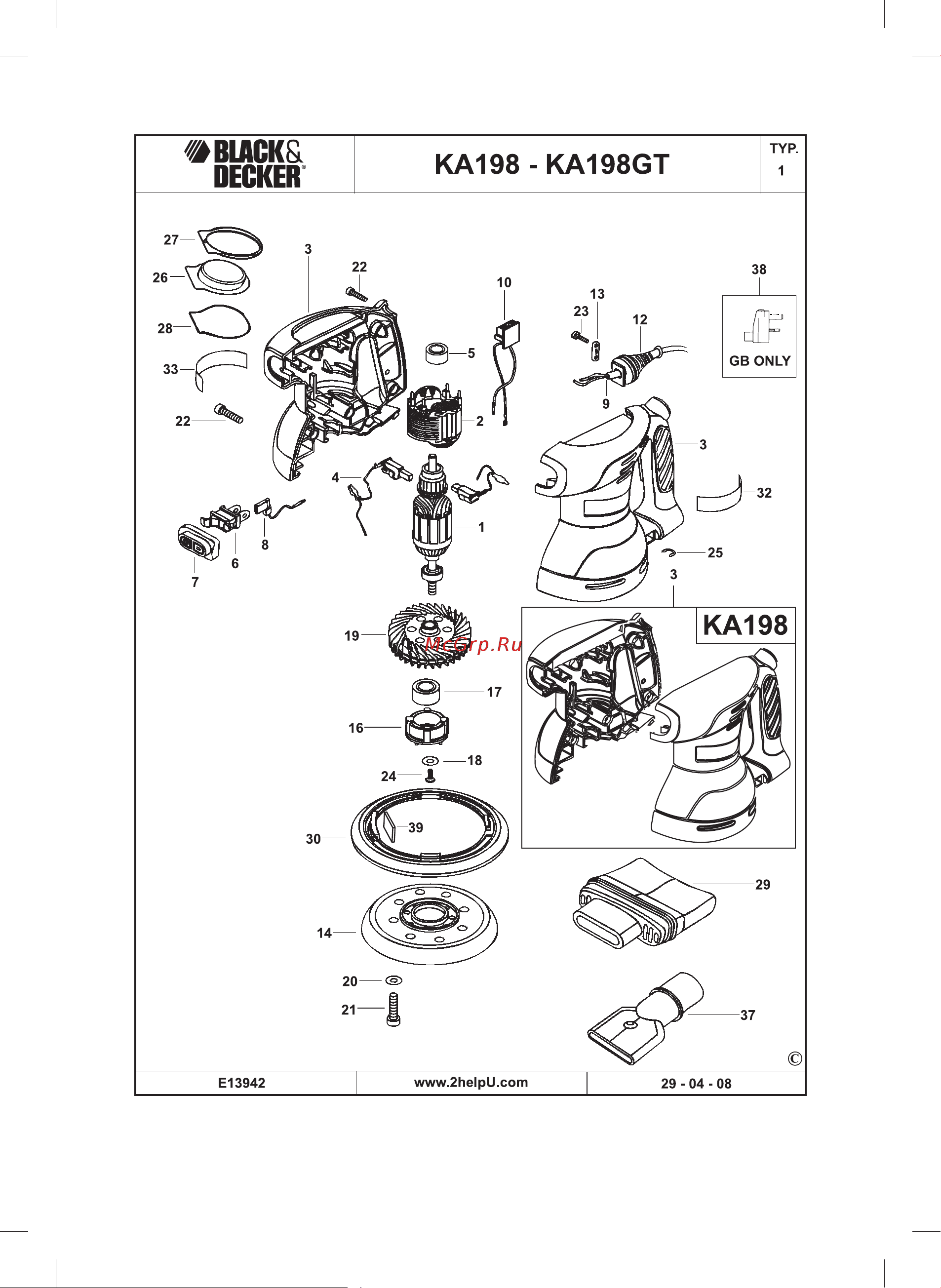 Black & Decker KA198 Инструкция по эксплуатации онлайн [10/16] 77680