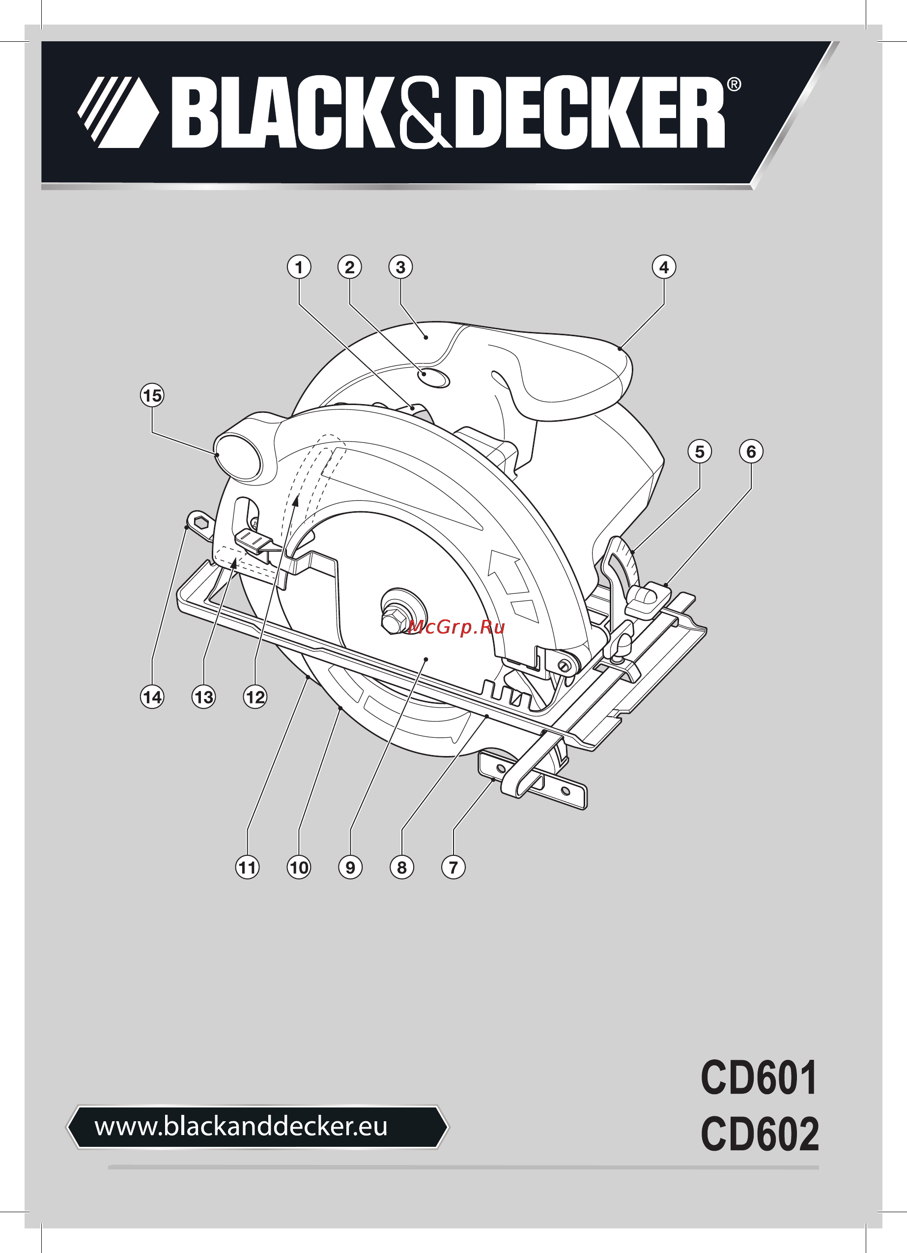 Black & Decker CD601 Инструкция по эксплуатации онлайн