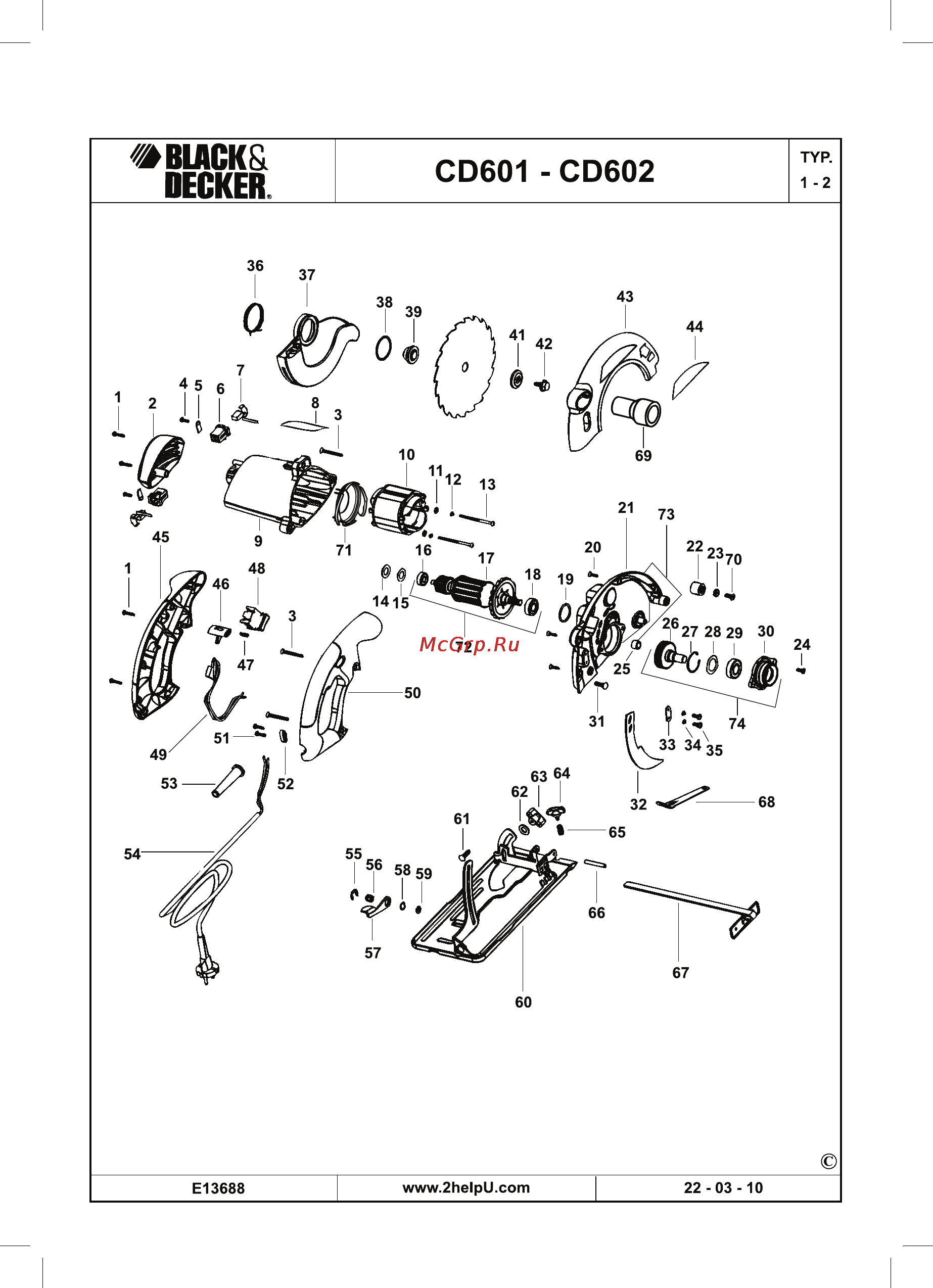 Black & Decker CD601 Инструкция по эксплуатации онлайн [13/20] 77685