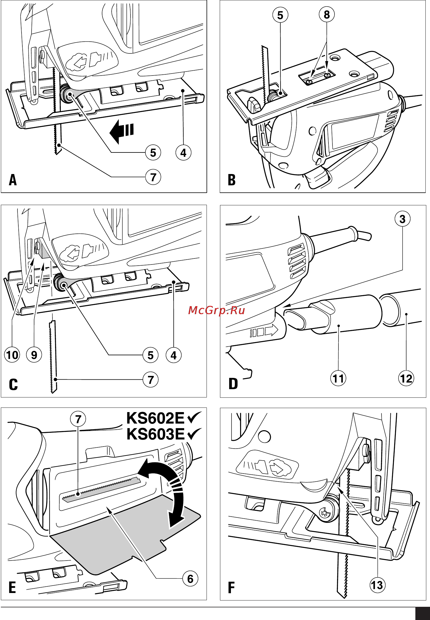Black & Decker KS600E Инструкция по эксплуатации онлайн [3/76] 77700