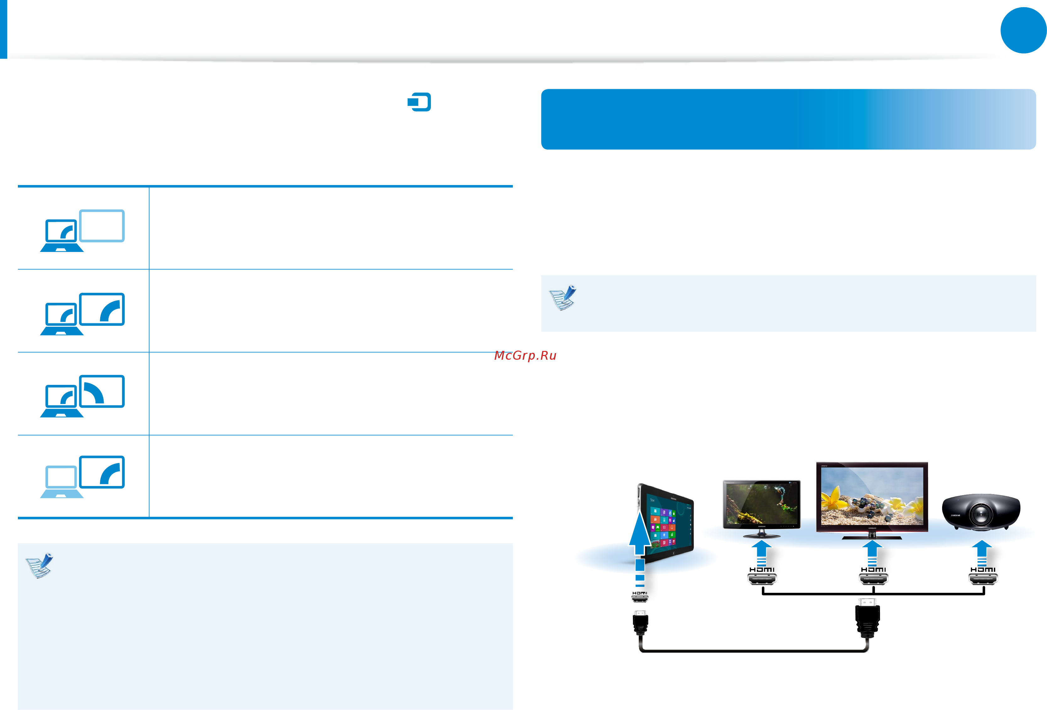 Samsung ATIV Smart PC Pro XE700T1C-A01 [59/166] Подключение внешнего устройства отображения
