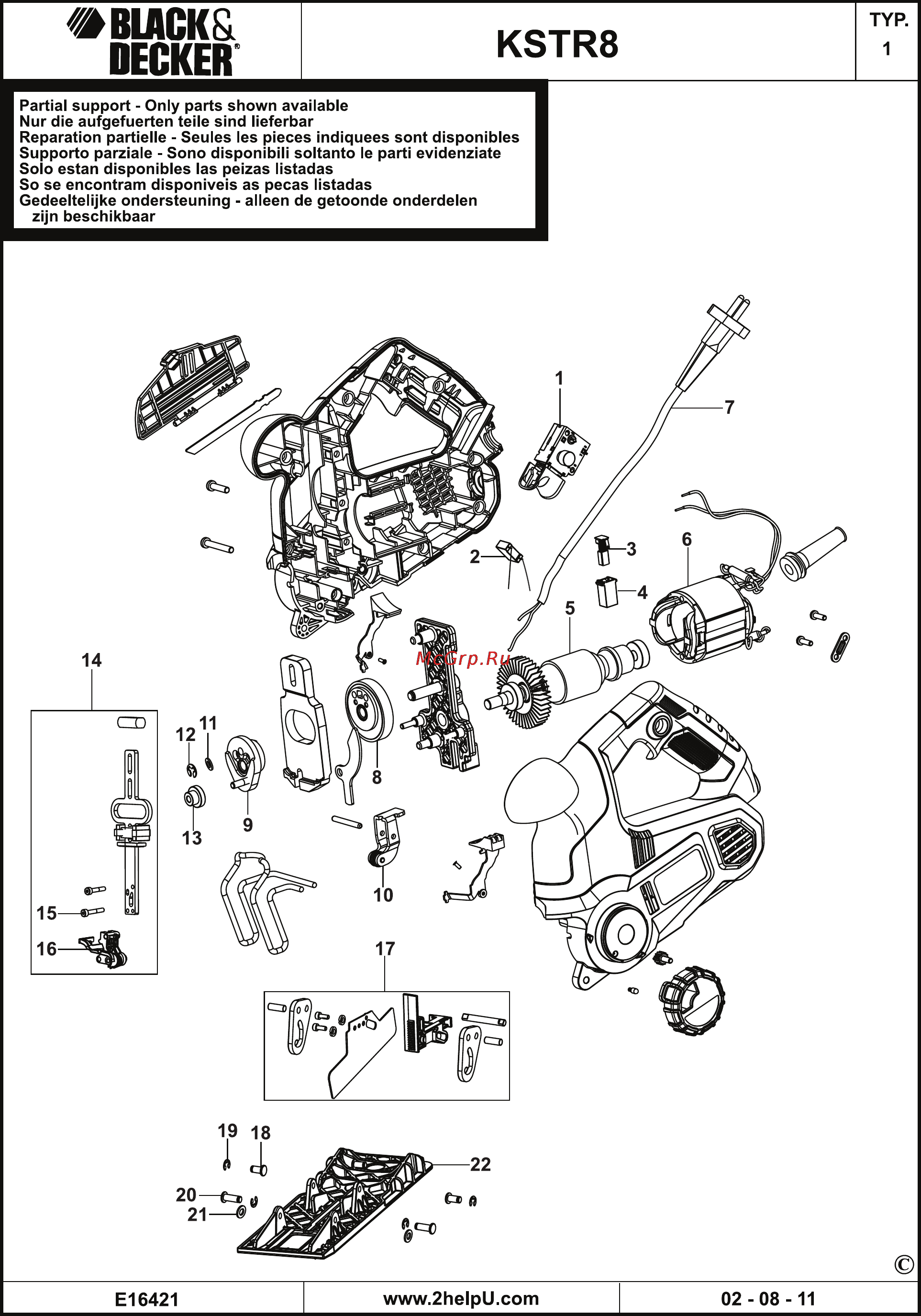 Black & Decker KSTR8K Инструкция по эксплуатации онлайн [11/12] 77713