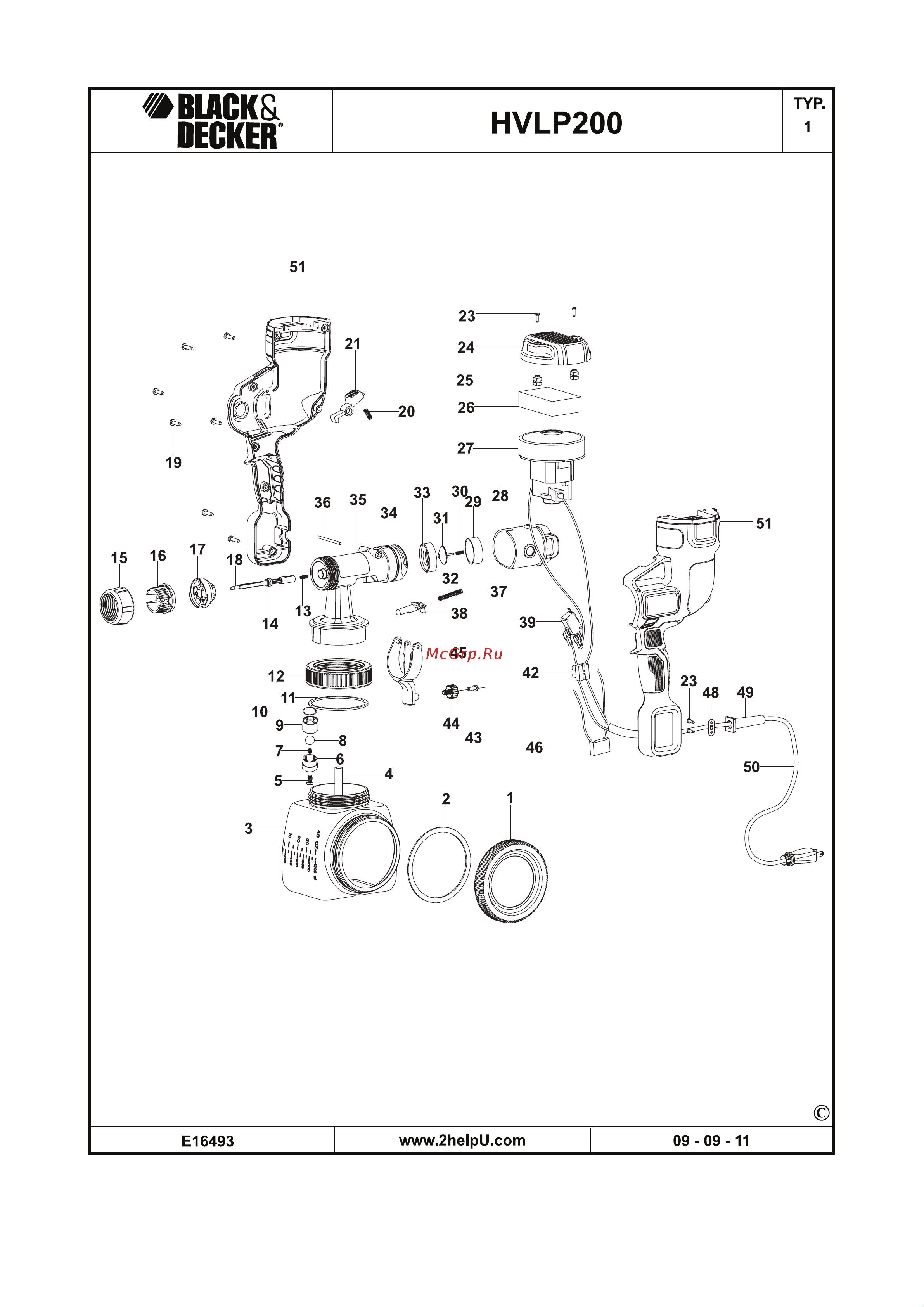 Black & Decker HVLP200-QS Инструкция по эксплуатации онлайн [15/16] 333291