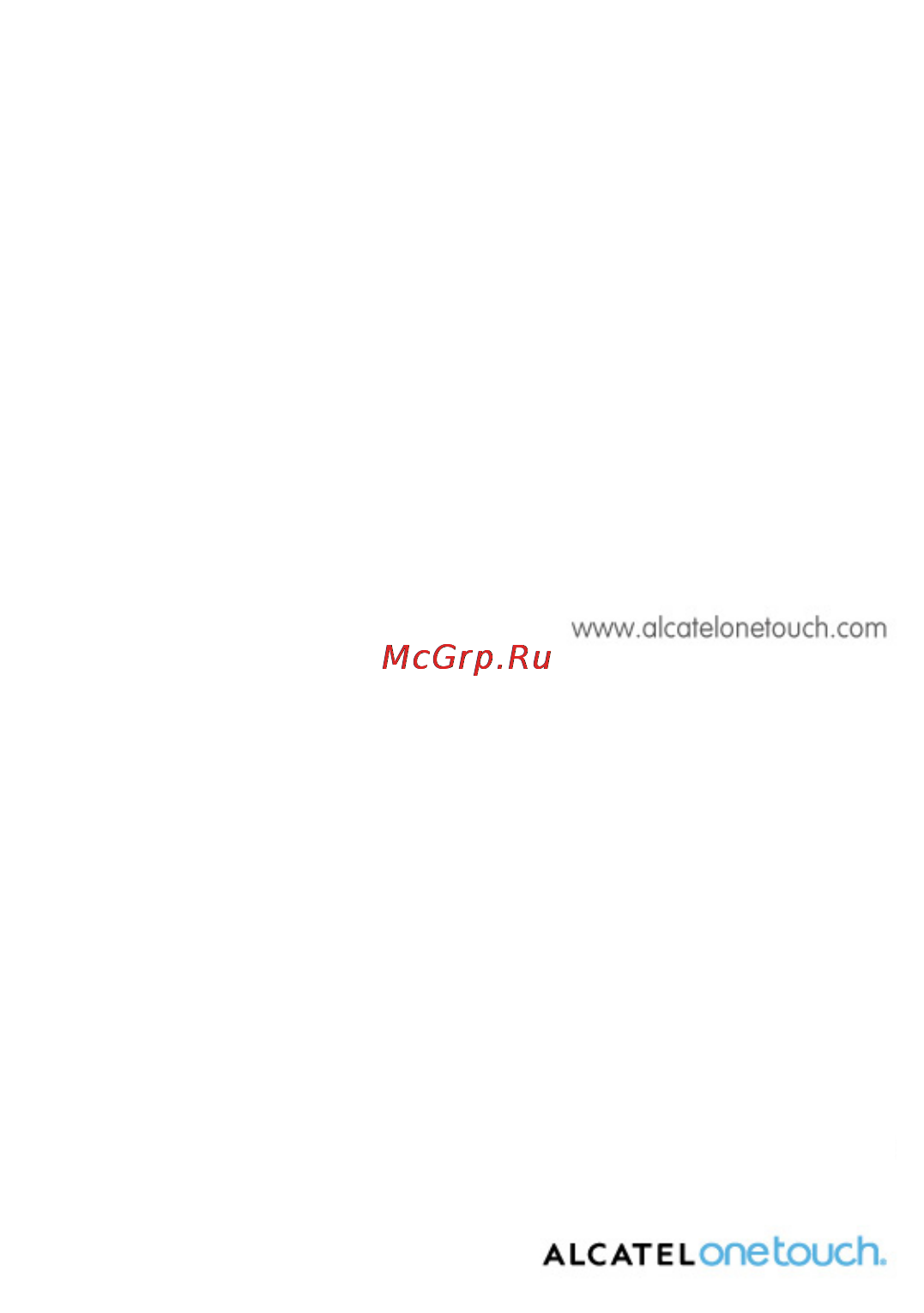 Alcatel One Touch OT991D Black Инструкция по эксплуатации онлайн