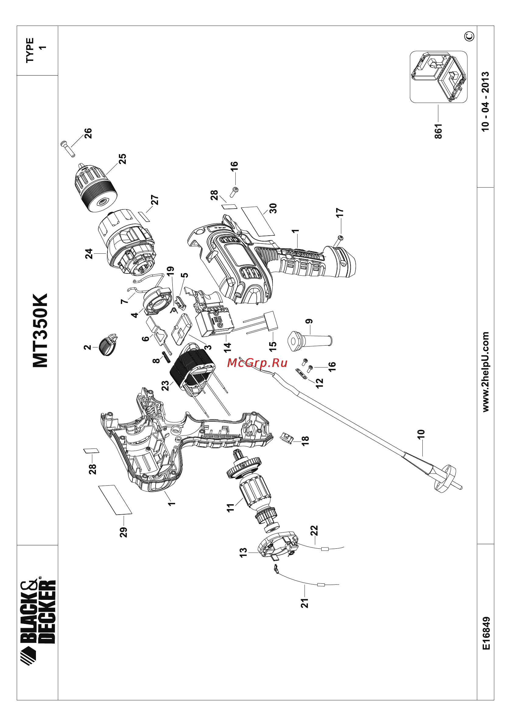 Black & Decker MT350K Инструкция по эксплуатации онлайн [77/80] 77794