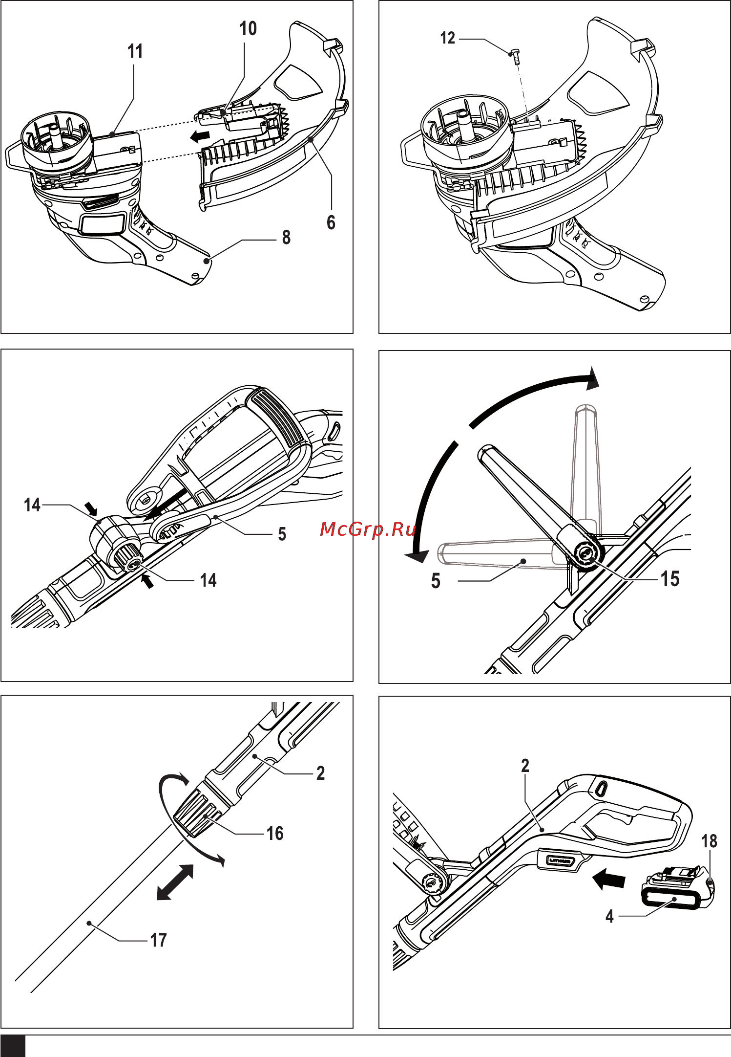 Black & Decker GLC1823L Инструкция по эксплуатации онлайн [2/96] 77841