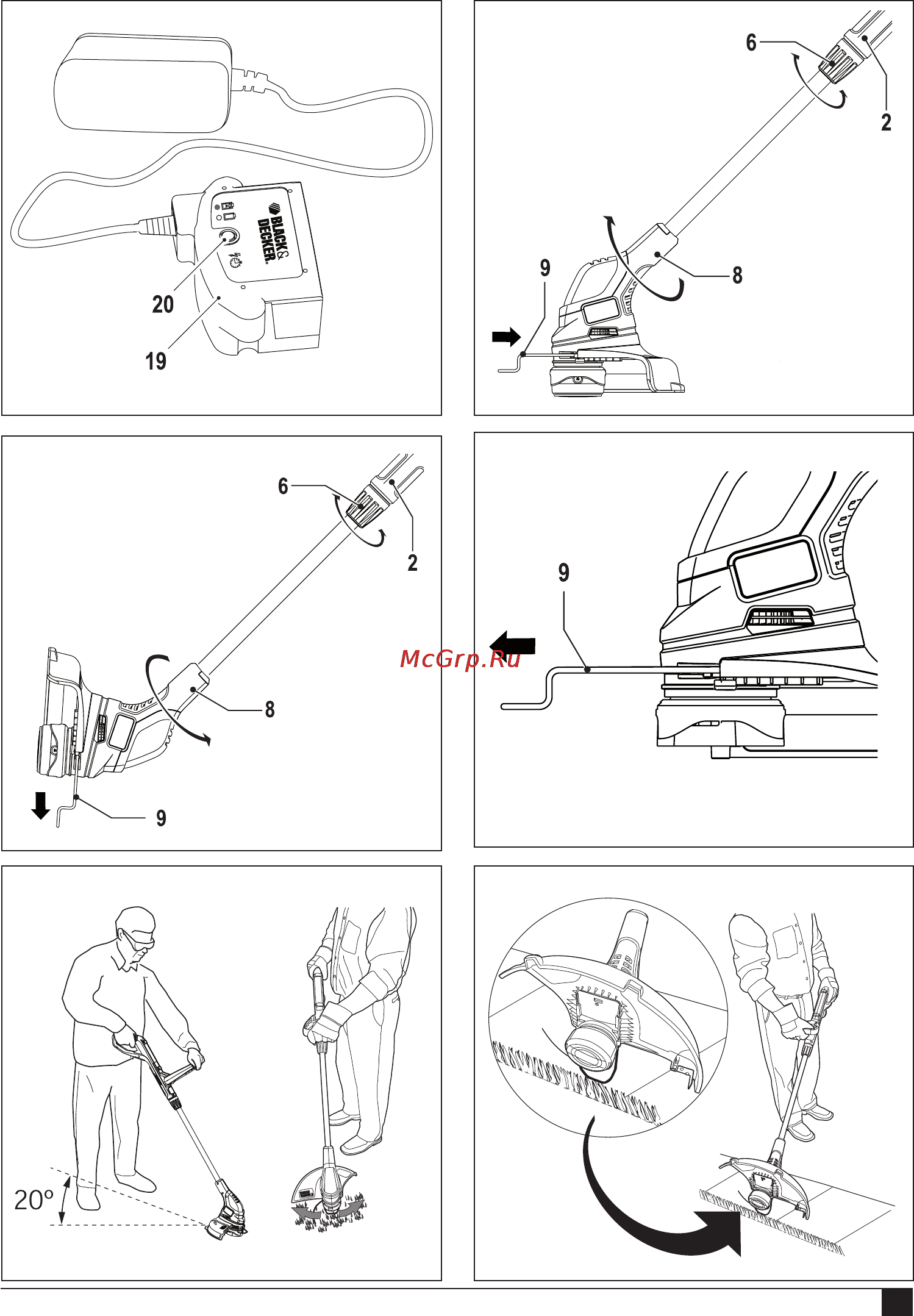 Black & Decker GLC1823L Инструкция по эксплуатации онлайн [3/96] 77841