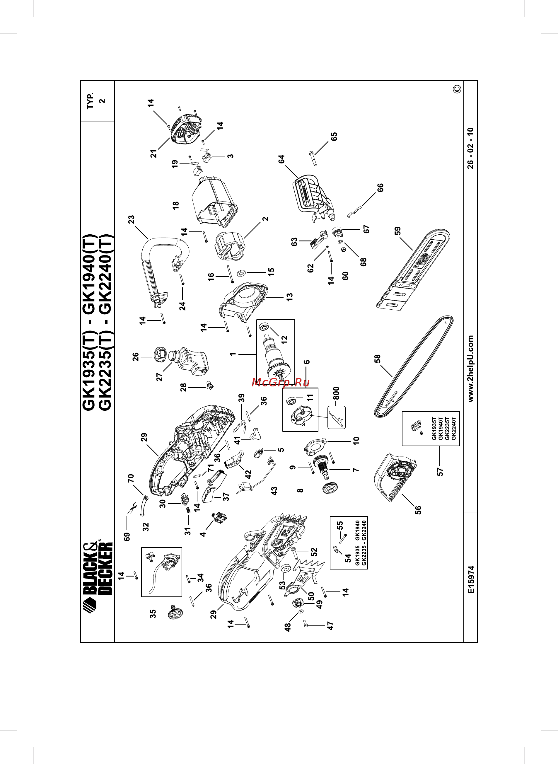 Black & Decker GK2235 Инструкция по эксплуатации онлайн [17/24] 77906
