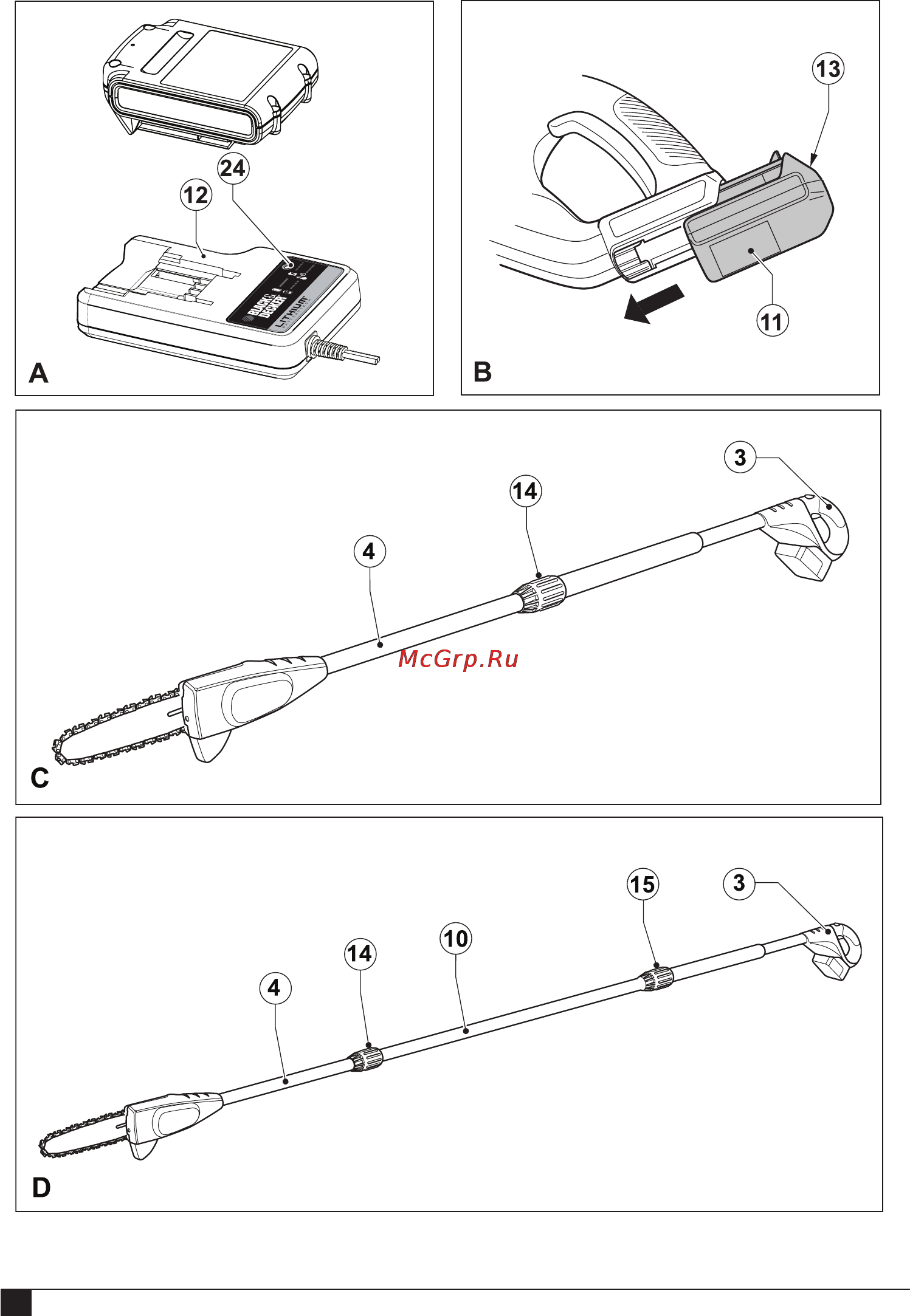 Black & Decker GPC1820L Инструкция по эксплуатации онлайн [2/116] 77912