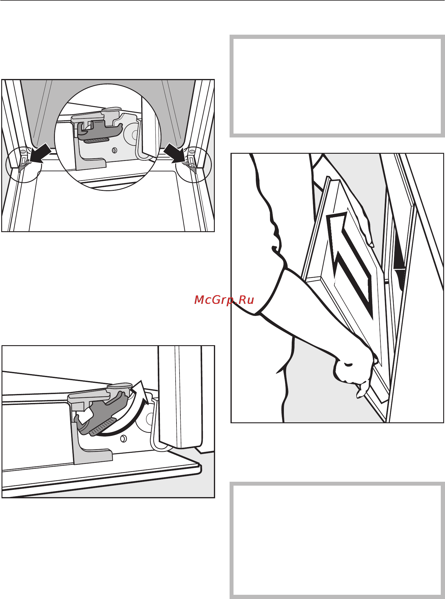 Miele H 5461 BP [59/88] Ñíÿòèå äâåðöû 59