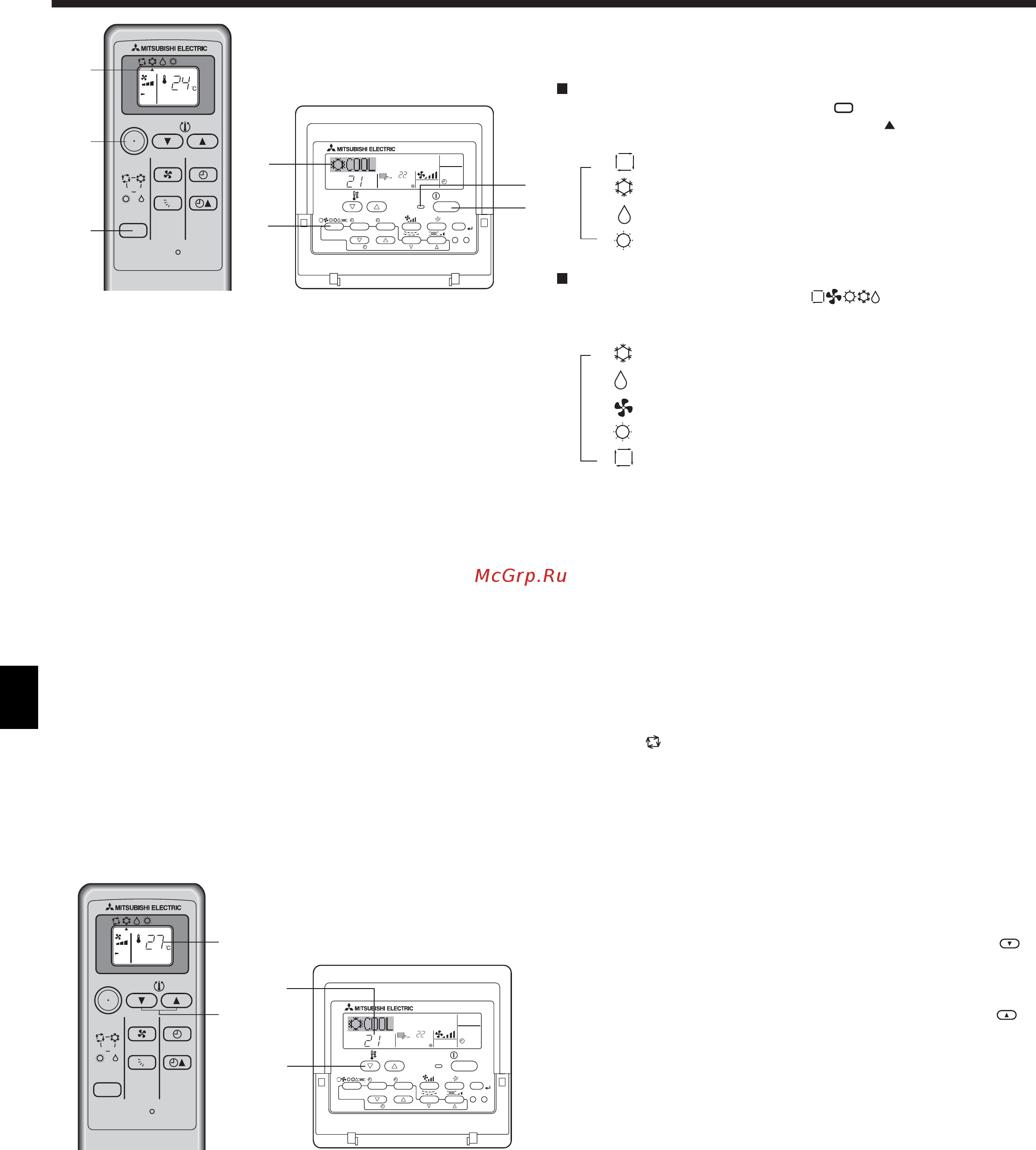 Mitsubishi Electric SLZ-KA35VA + декор. панель SLP-2ALW [4/18] Управление