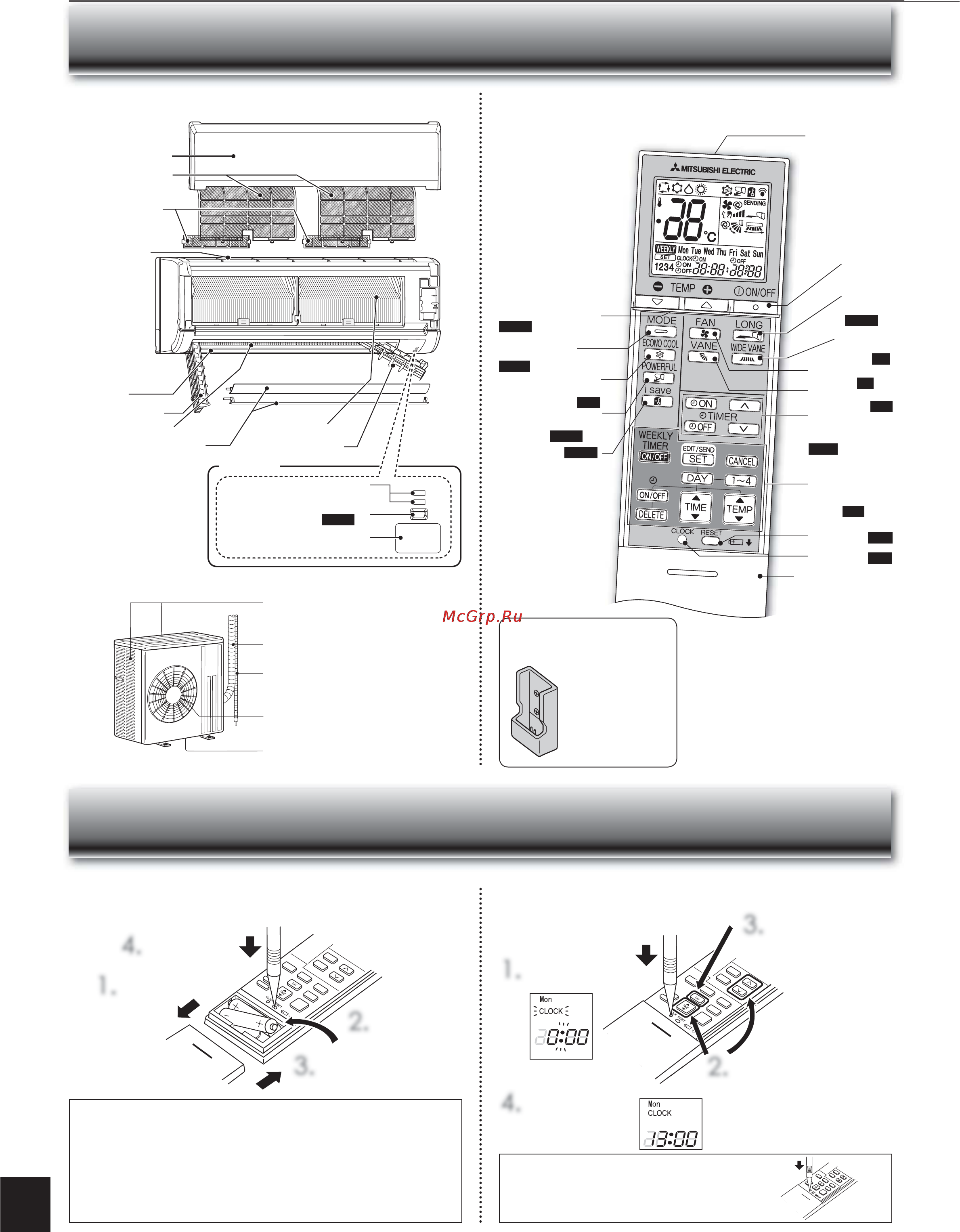 Mitsubishi Electric MSZ-GE60VA-E1 [4/14] Temp q oon qfp