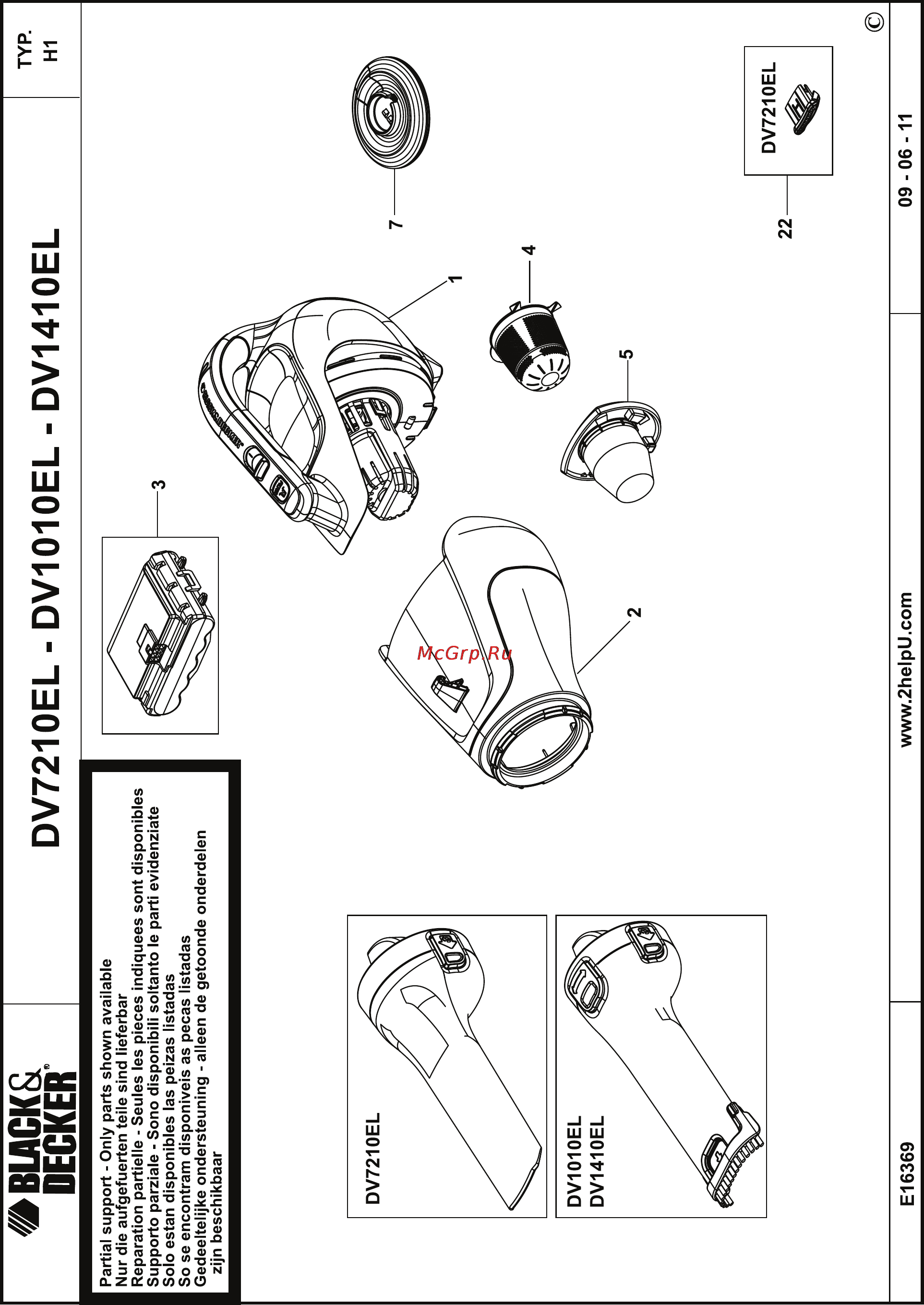 Black & Decker DV1010EL Инструкция по эксплуатации онлайн [10/12] 77990