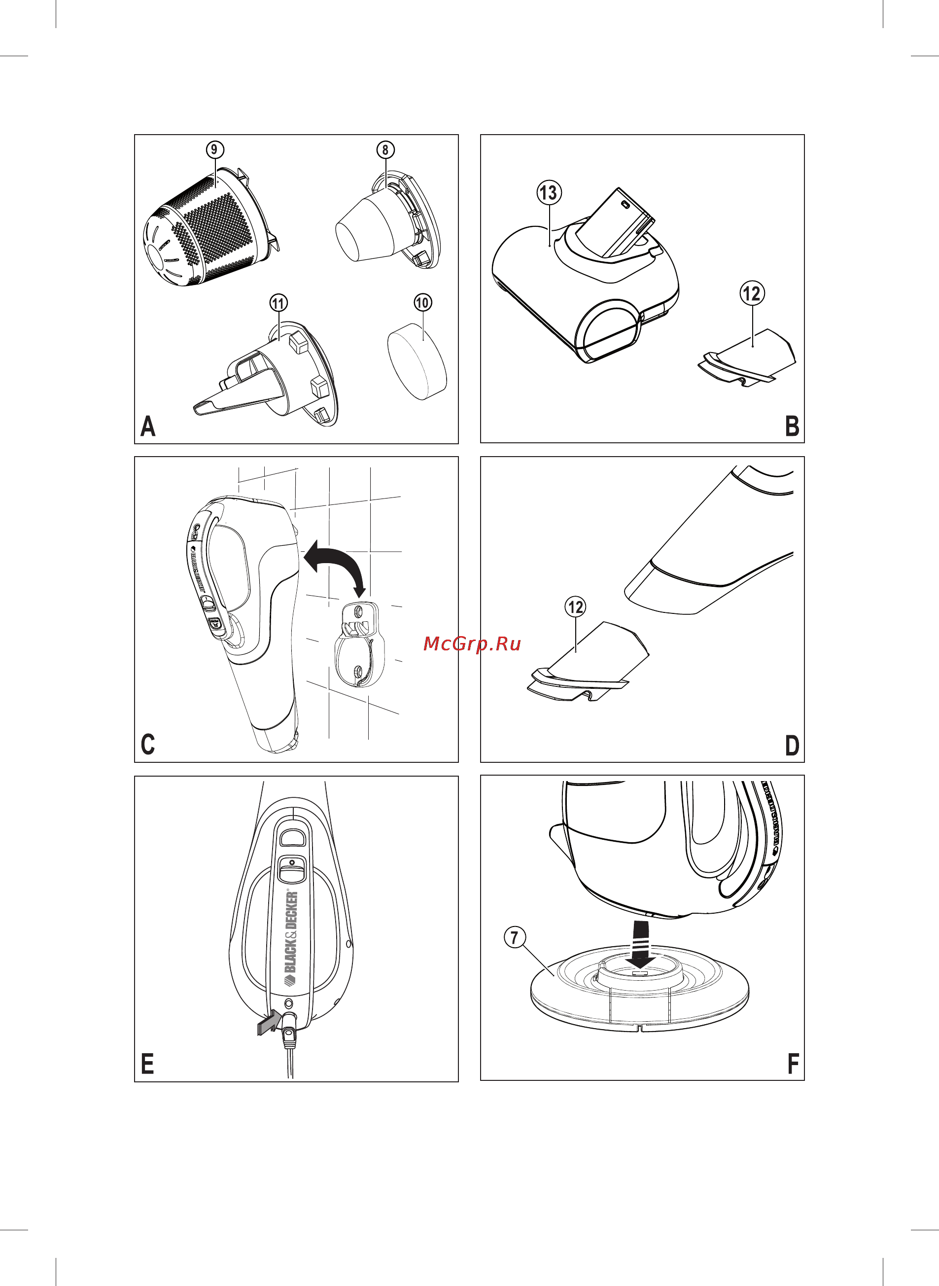 Black & Decker WD9610N Инструкция по эксплуатации онлайн [2/16] 28734