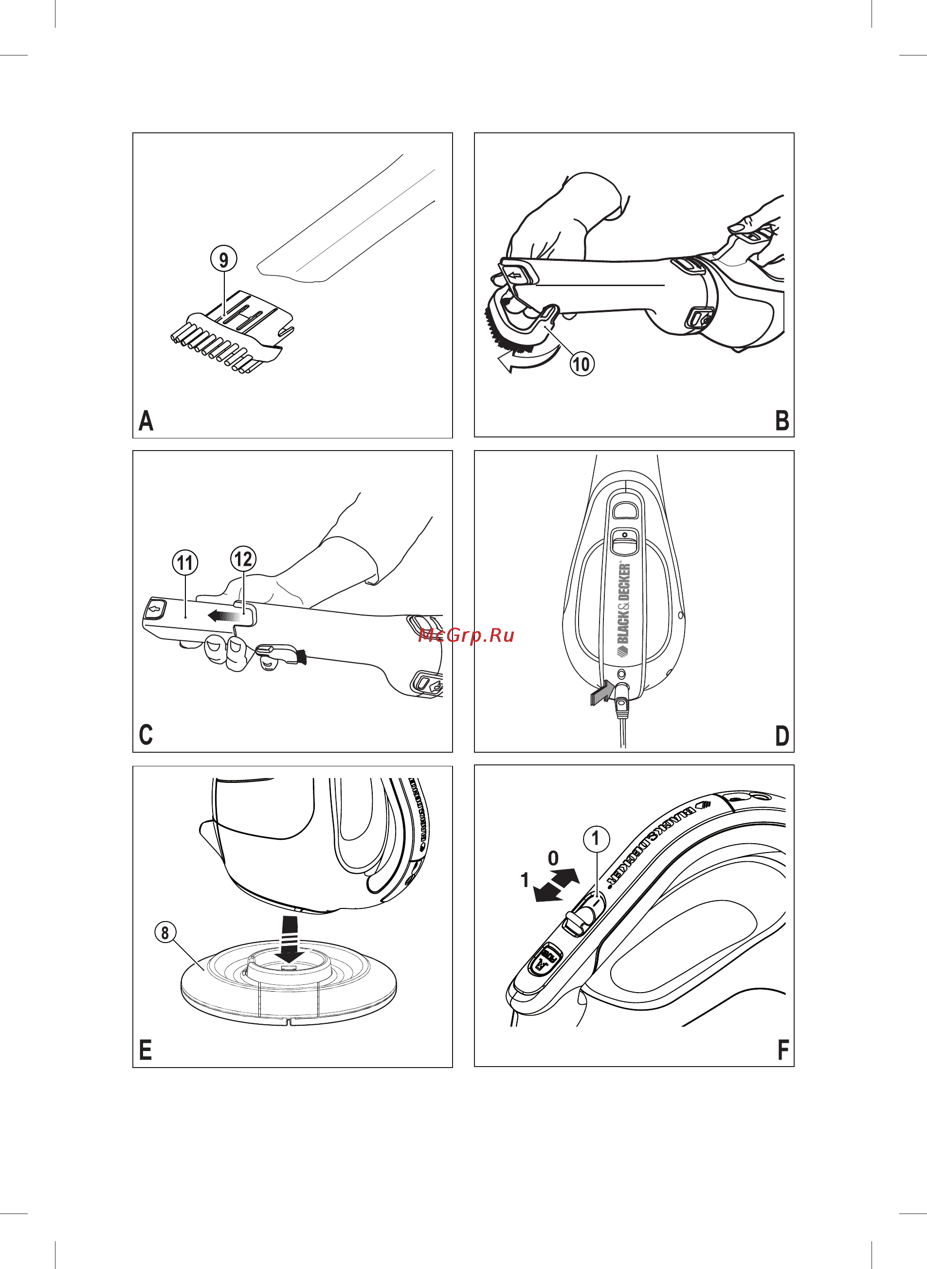 Black & Decker DV1210N Инструкция по эксплуатации онлайн [2/16] 78013