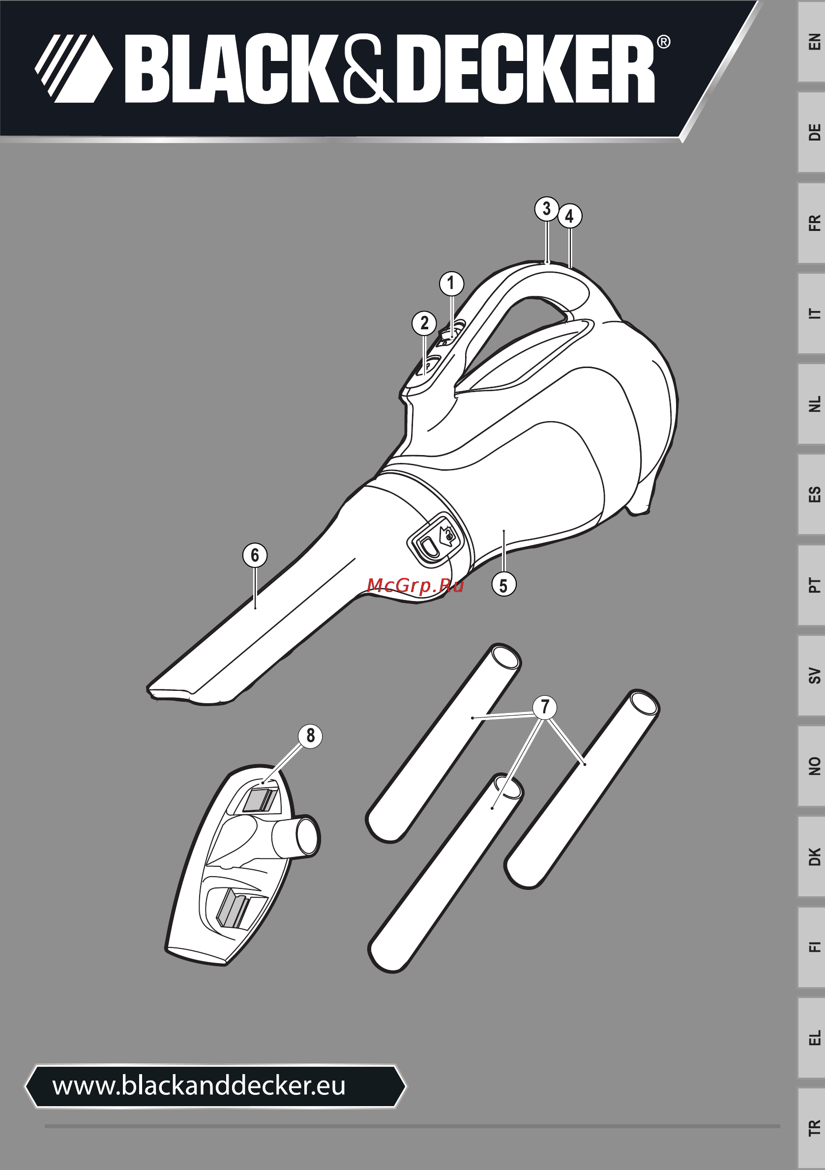 Black & Decker DV7210NF Инструкция по эксплуатации онлайн