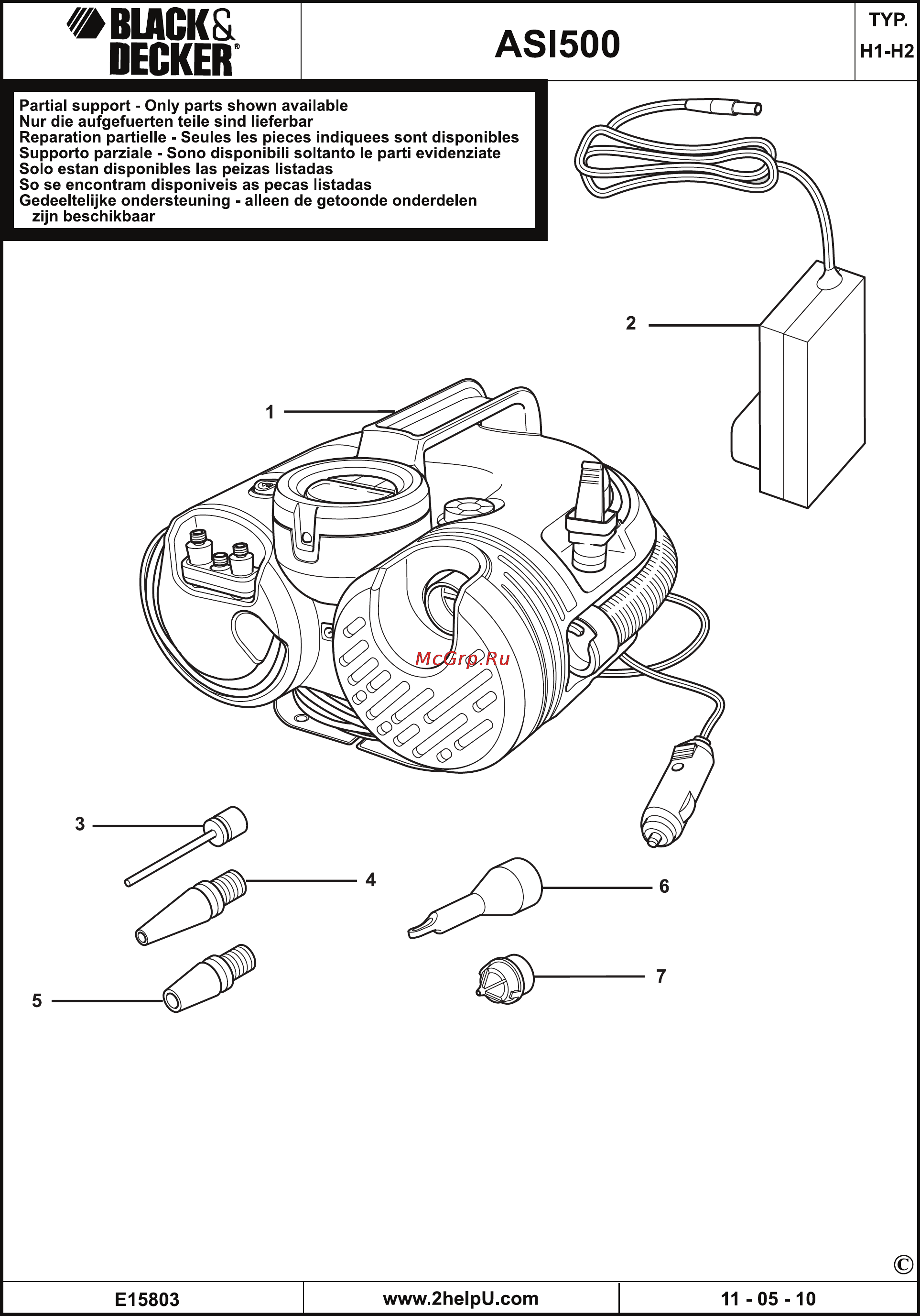 Black & Decker ASI500 Инструкция по эксплуатации онлайн [12/12] 78058