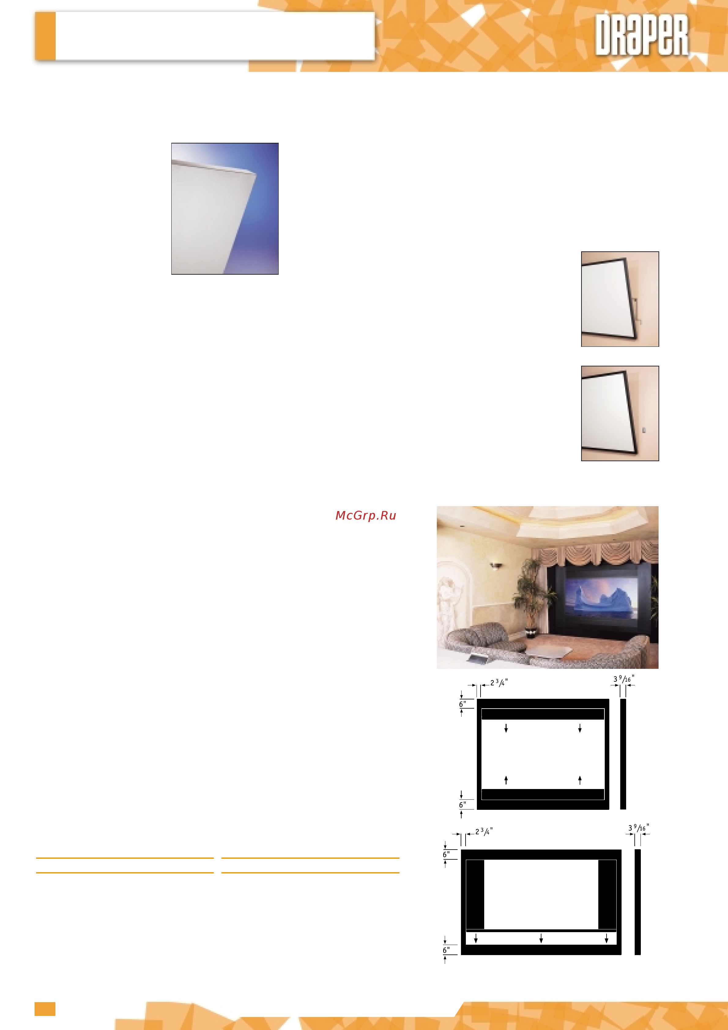 Draper Luma 114x203 MW Case White [22/52] Eclipse masking system