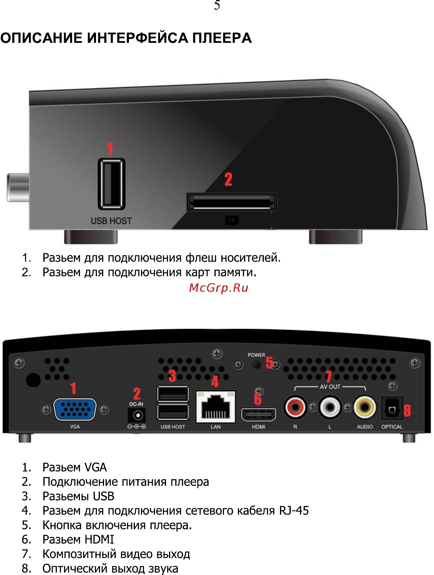 Digma HDMP-600 [5/15] Описание интерфейса плеера