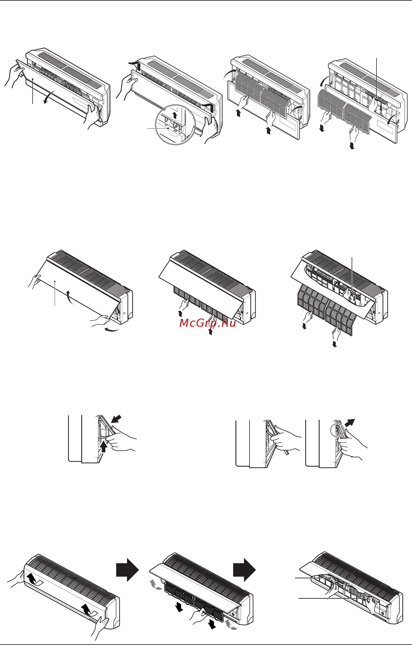 LG CA09AWR.SBR1 [18/21] Использвание передней панели