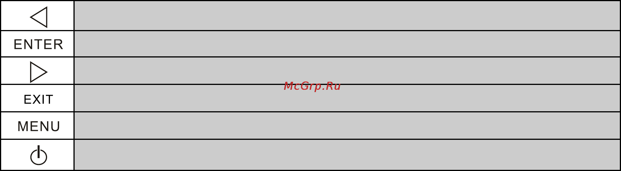 Digma PF-805WD [6/20] Кнопки на задней панели устройства