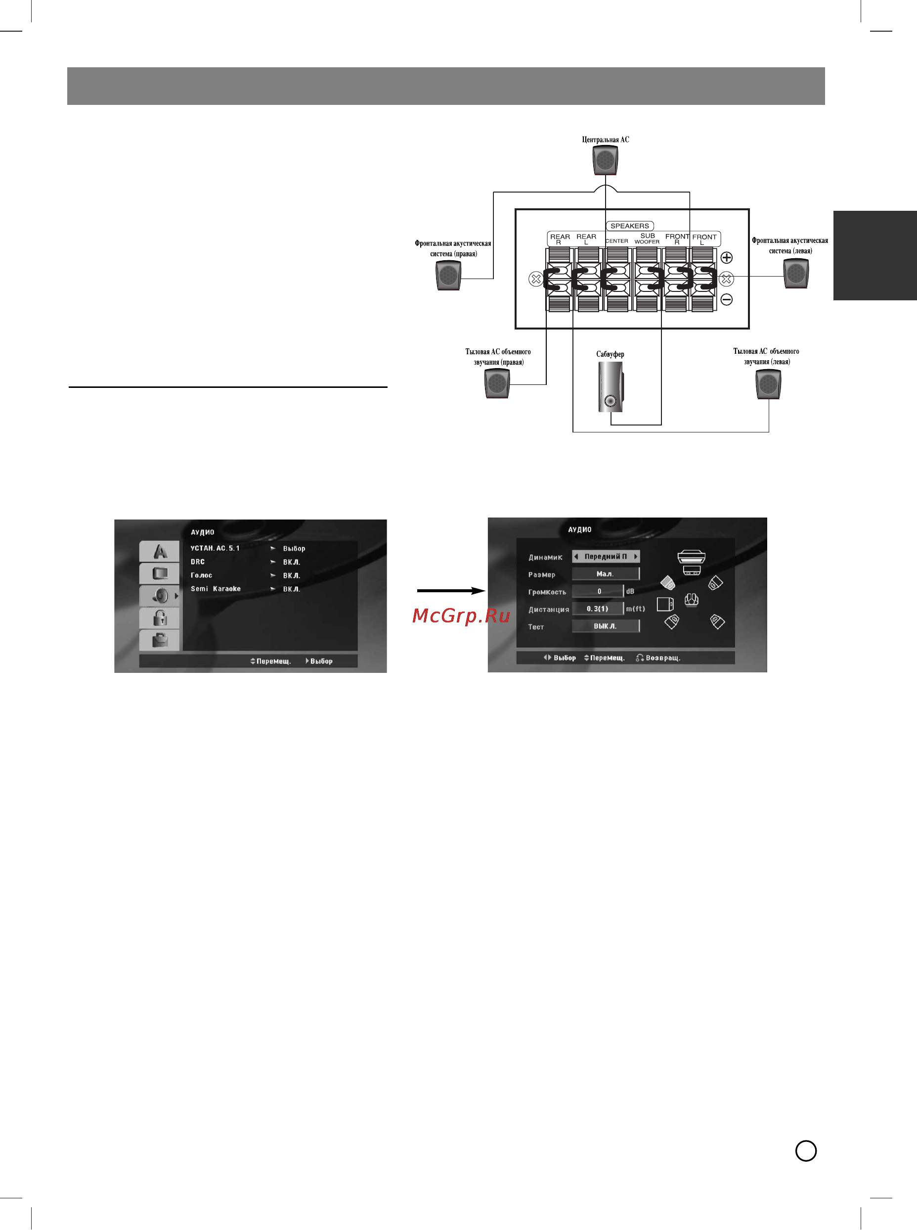 LG LH-T3520 [3/16] Подсоединение акустической системы