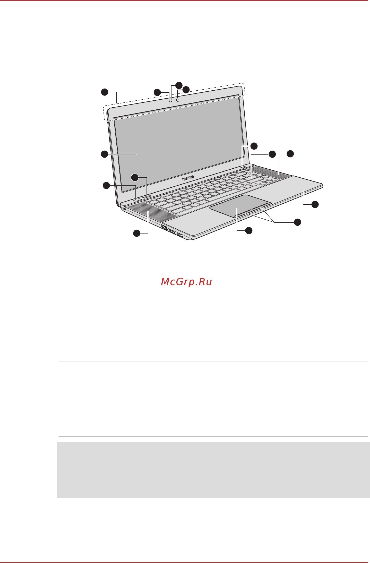 Toshiba Satellite U840W-C9S [53/147] Вид спереди с открытым дисплеем